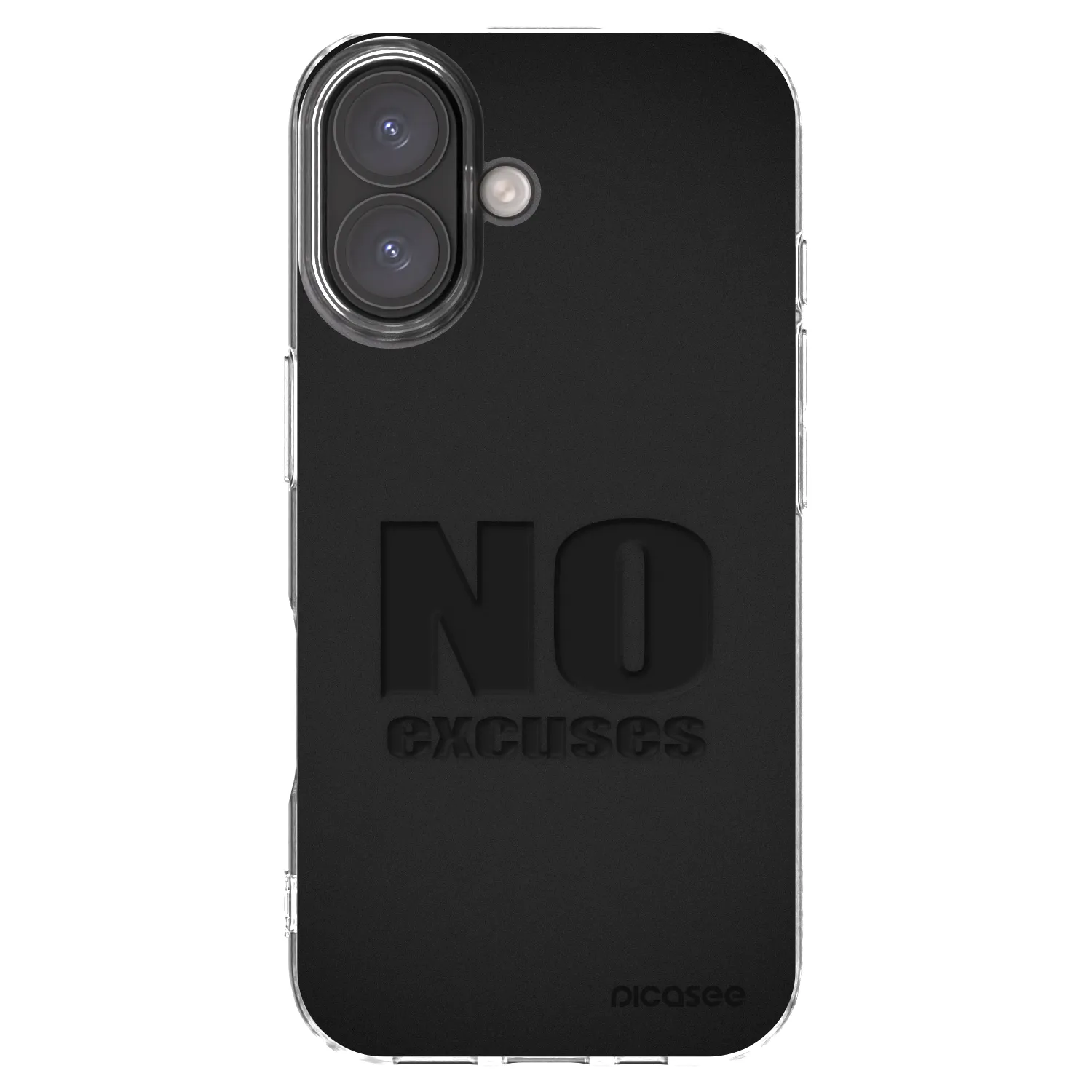 Picasee husă transparentă din silicon pentru Apple iPhone 16 - No Excuses