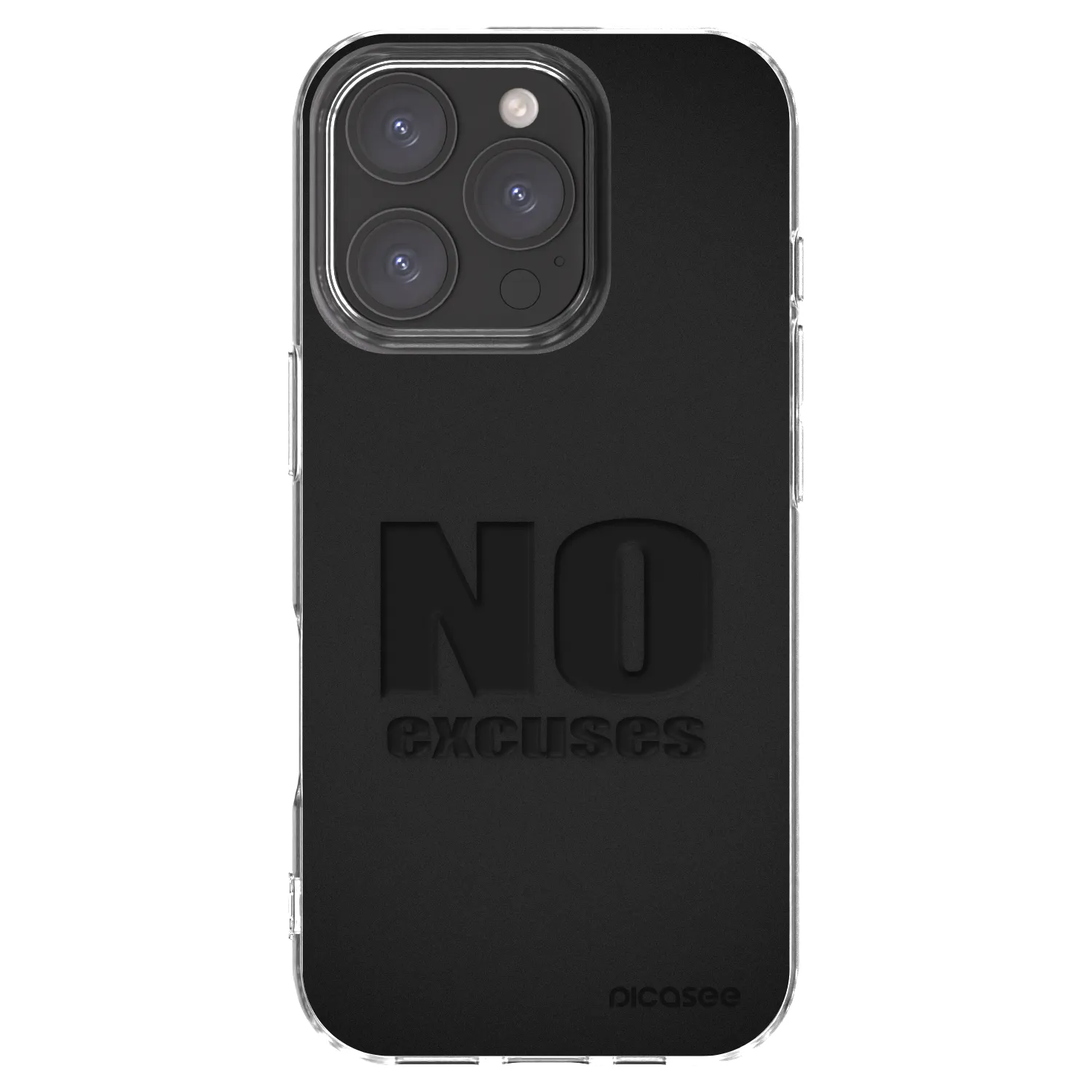 Picasee husă transparentă din silicon pentru Apple iPhone 16 Pro - No Excuses