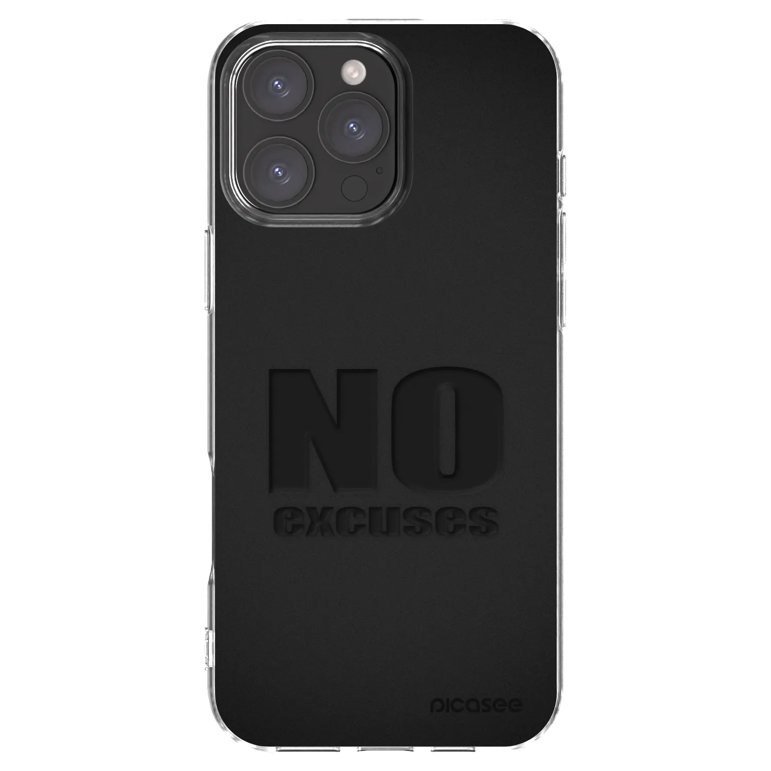 Picasee husă transparentă din silicon pentru Apple iPhone 16 Pro Max - No Excuses