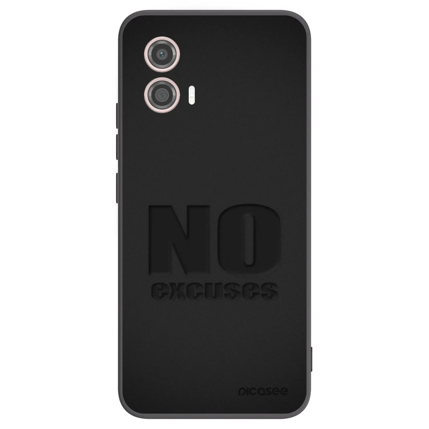 Picasee husă neagră din silicon pentru Motorola Moto G53 5G - No Excuses