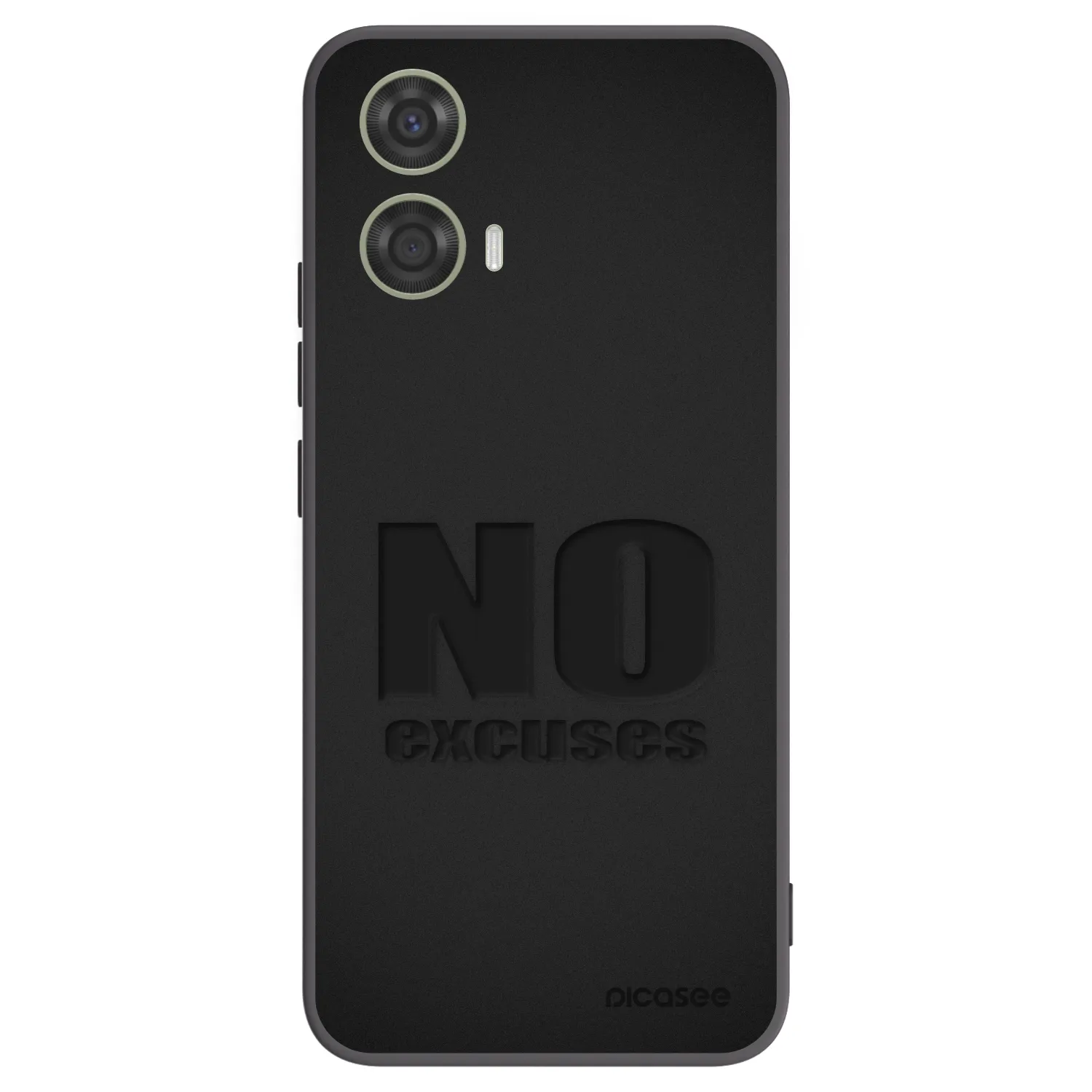 Picasee husă neagră din silicon pentru Motorola Moto G24 - No Excuses