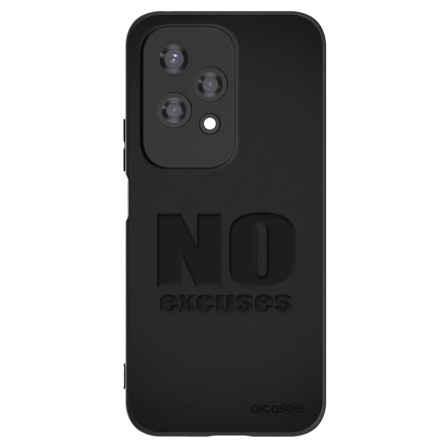 Picasee husă neagră din silicon pentru Honor 200 Lite - No Excuses