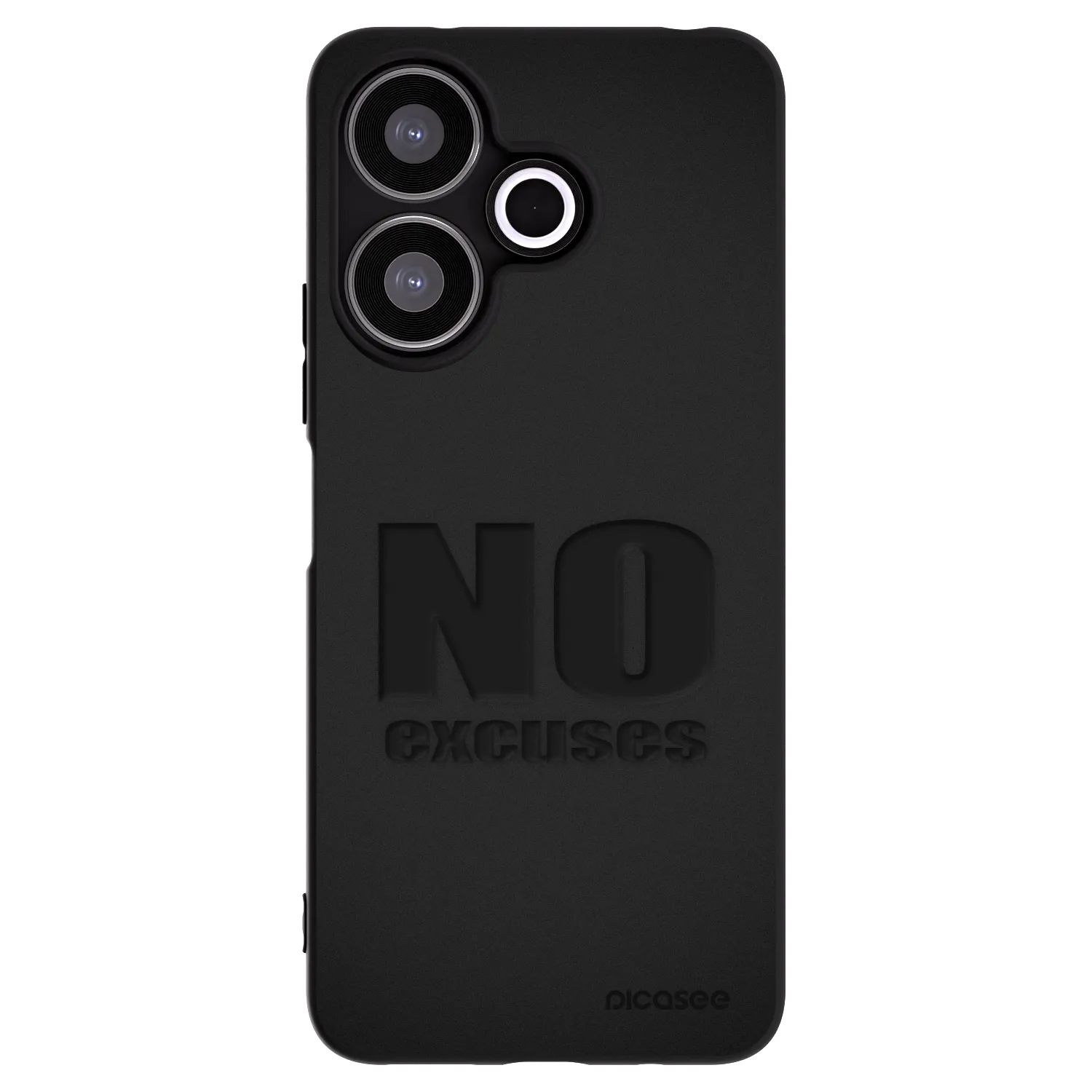 Picasee husă neagră din silicon pentru Xiaomi Redmi 13 4G - No Excuses
