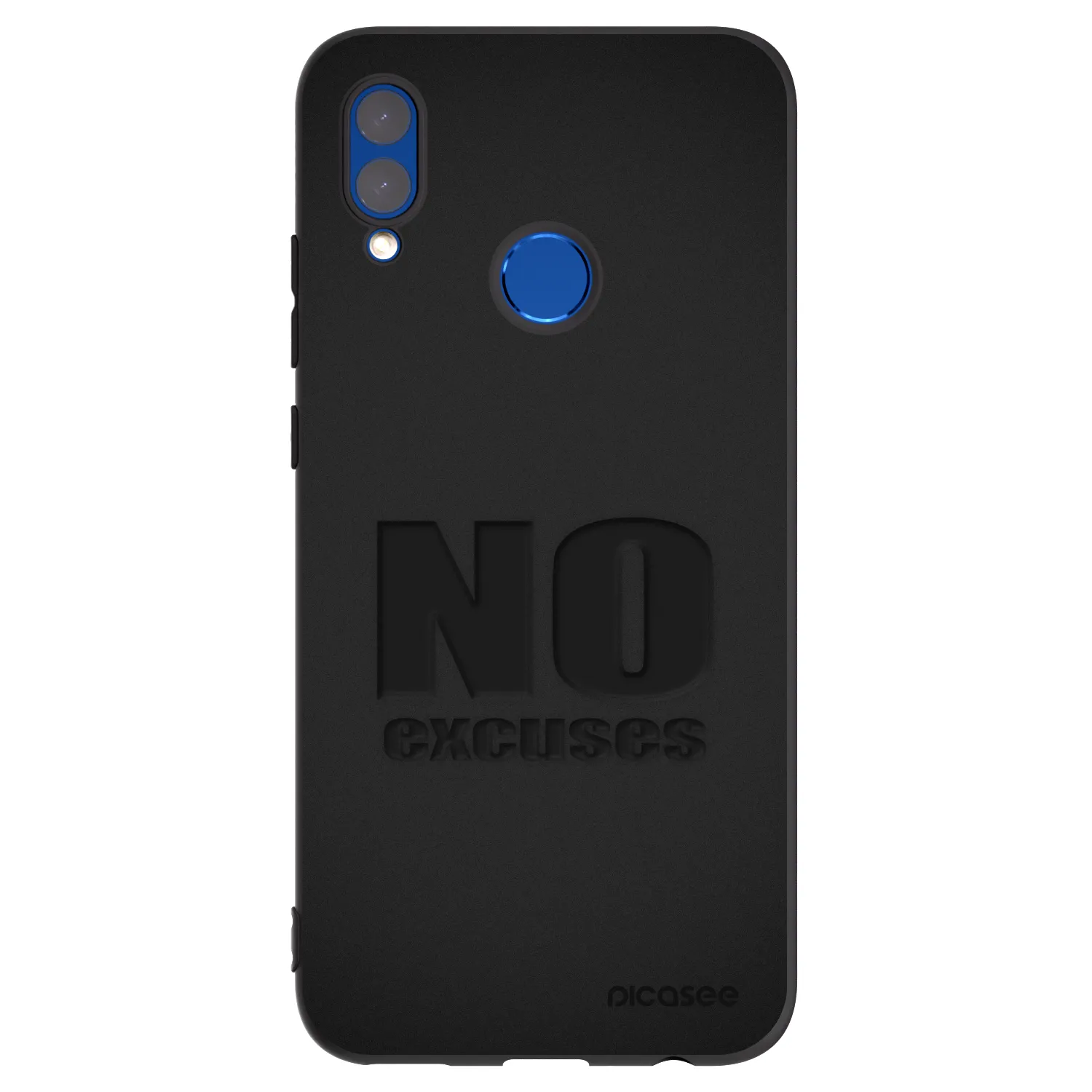 Picasee husă neagră din silicon pentru Huawei P Smart 2019 - No Excuses