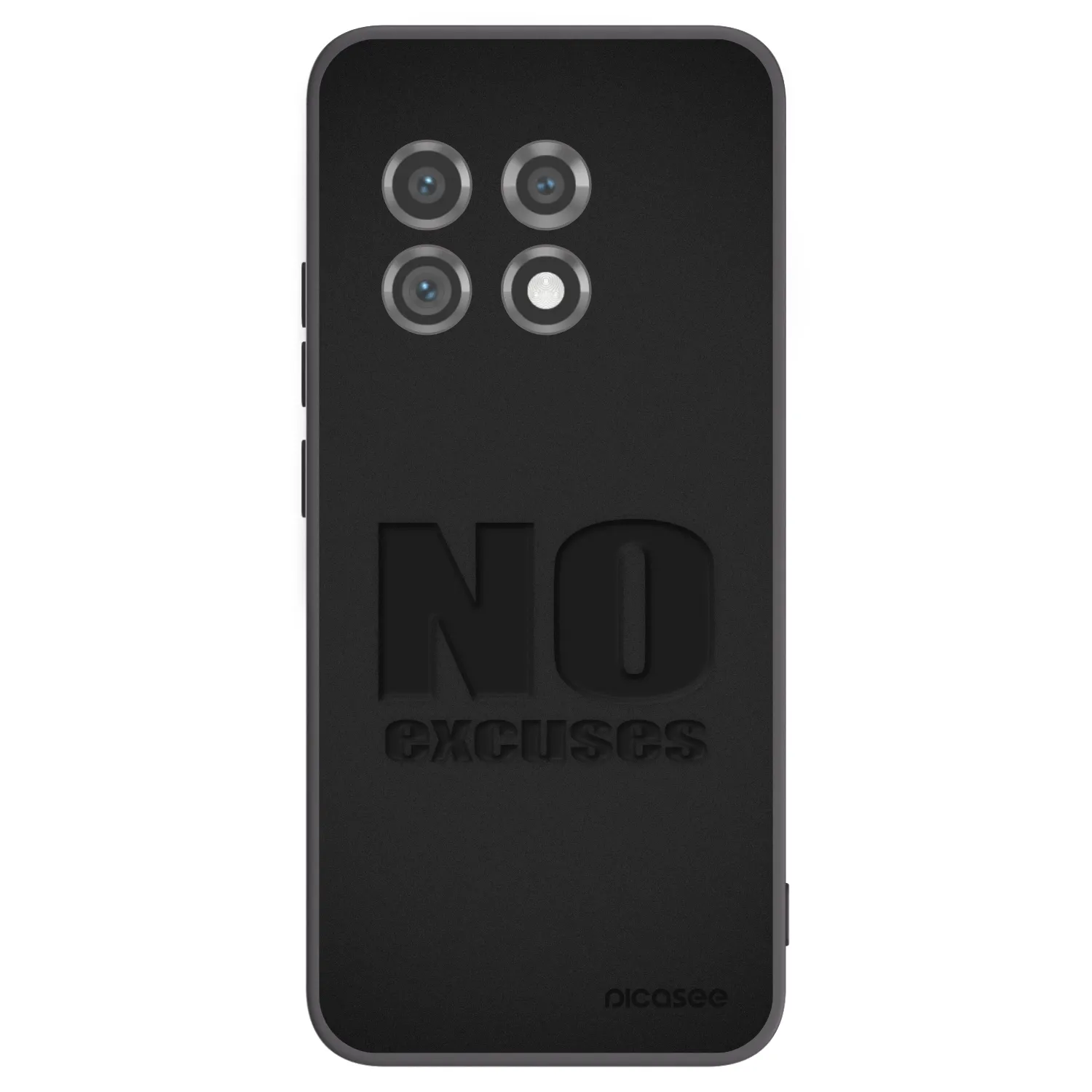 Picasee husă neagră din silicon pentru OnePlus 11 5G - No Excuses