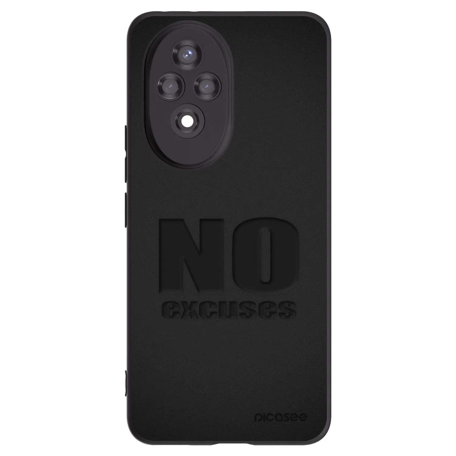 Picasee husă neagră din silicon pentru Honor 200 Pro 5G - No Excuses