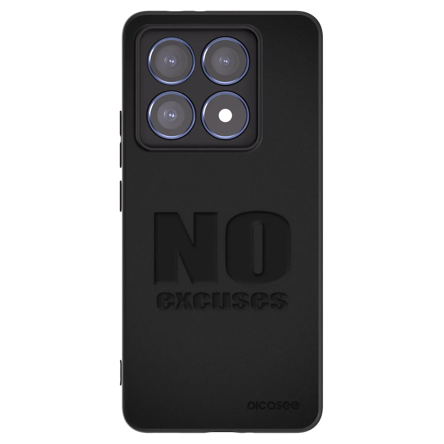 Picasee husă neagră din silicon pentru Xiaomi 14T Pro - No Excuses