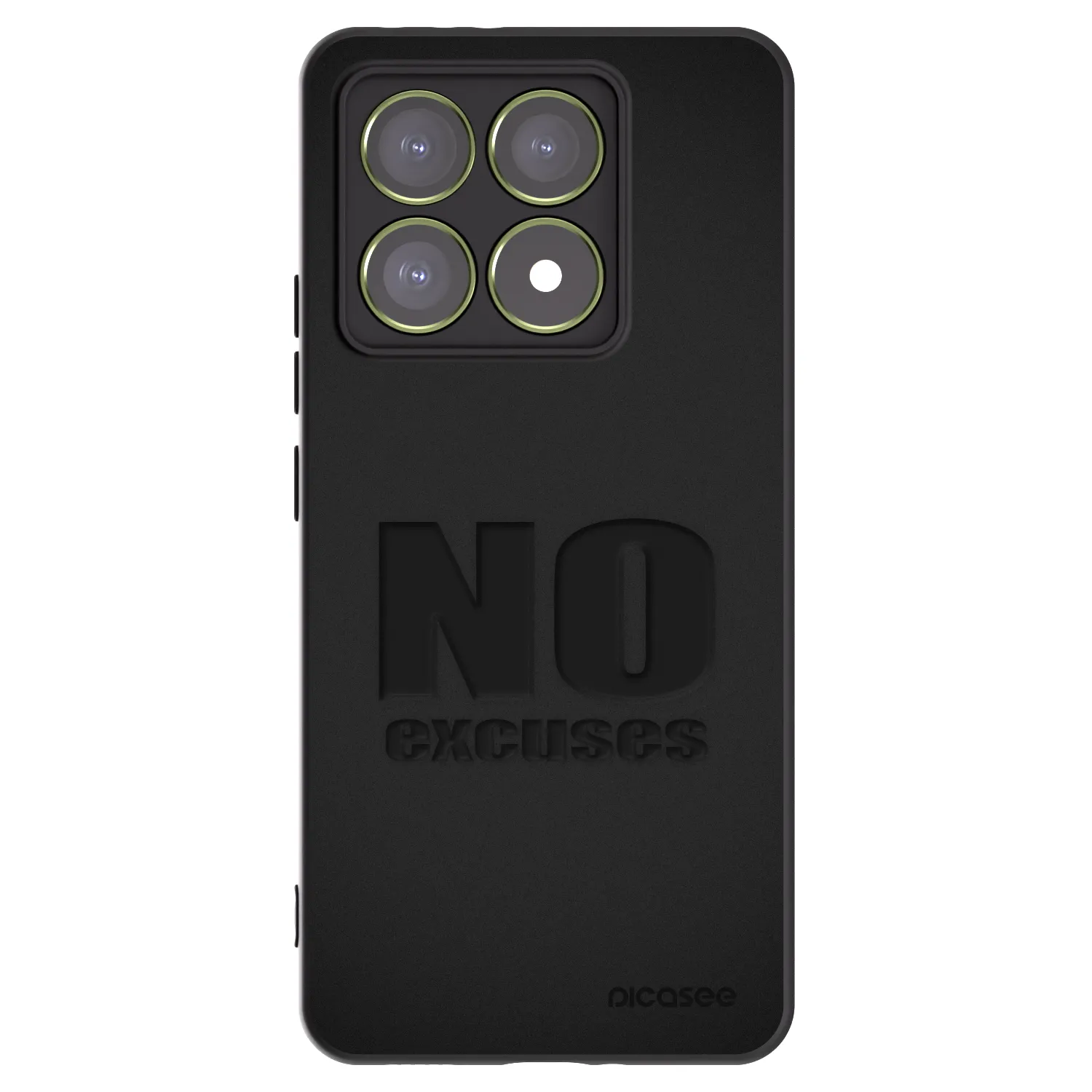 Picasee husă neagră din silicon pentru Xiaomi 14T - No Excuses