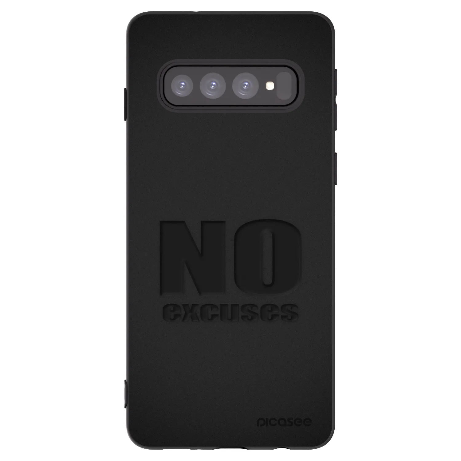 Picasee husă neagră din silicon pentru Samsung Galaxy S10 G973 - No Excuses