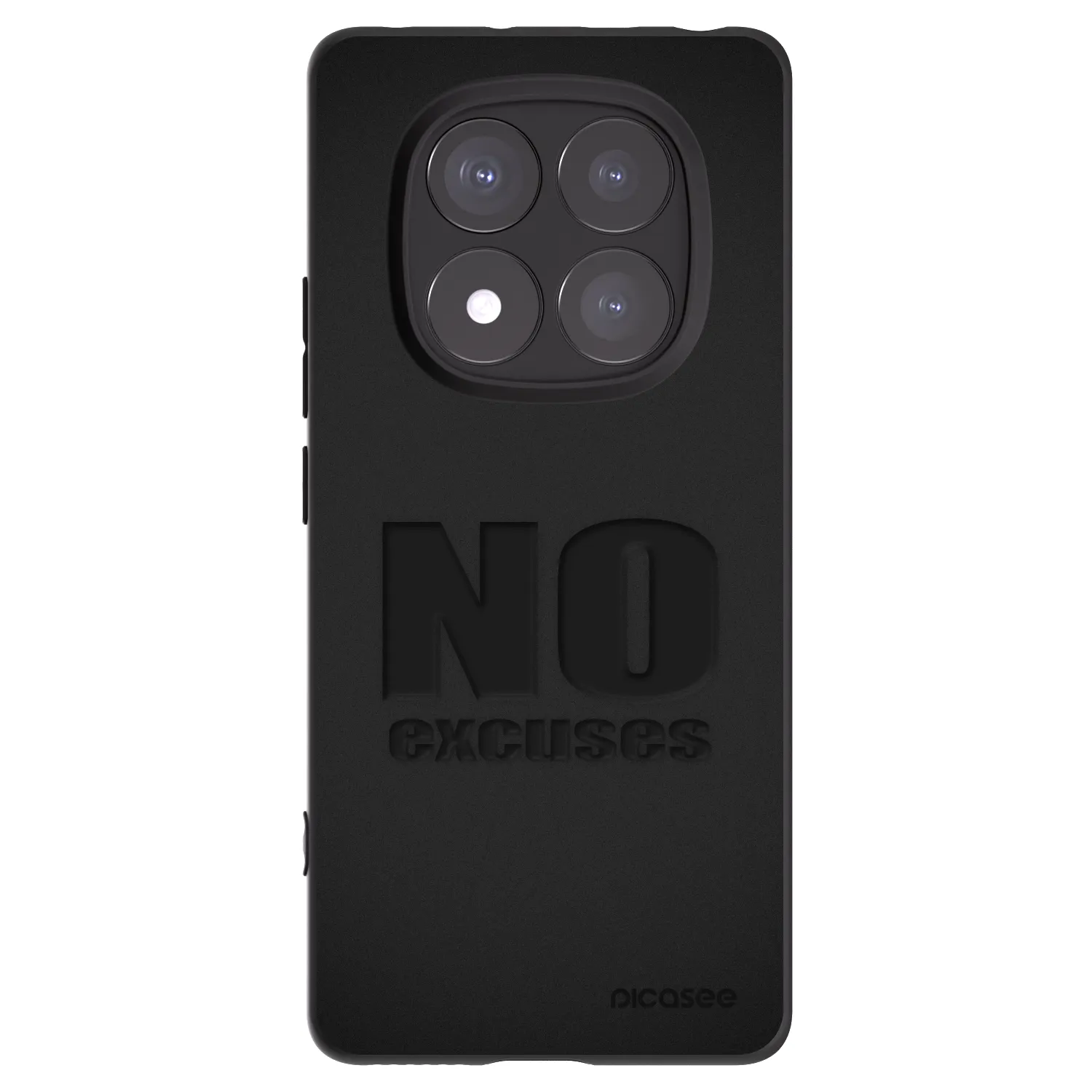 Picasee husă neagră din silicon pentru Xiaomi Redmi Note 14 Pro+ 5G - No Excuses