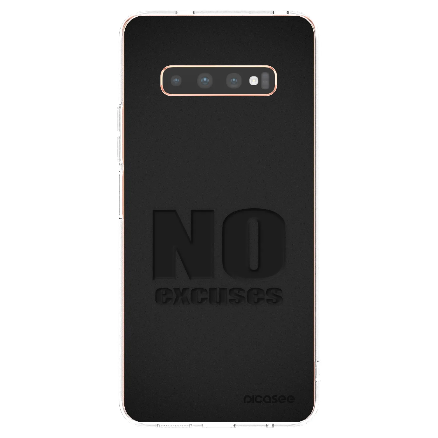 Picasee husă transparentă din silicon pentru Samsung Galaxy S10 Plus G975 - No Excuses