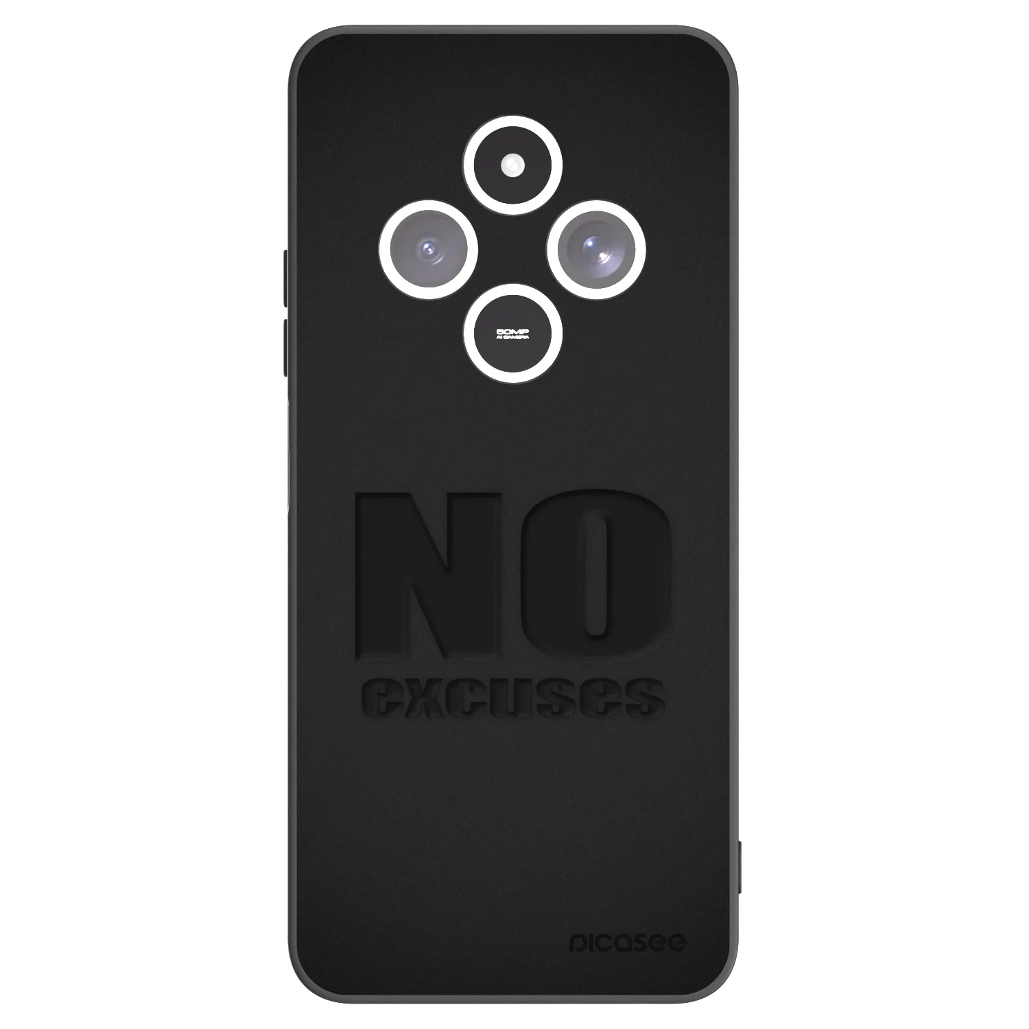 Picasee husă neagră din silicon pentru Xiaomi Redmi 14C - No Excuses