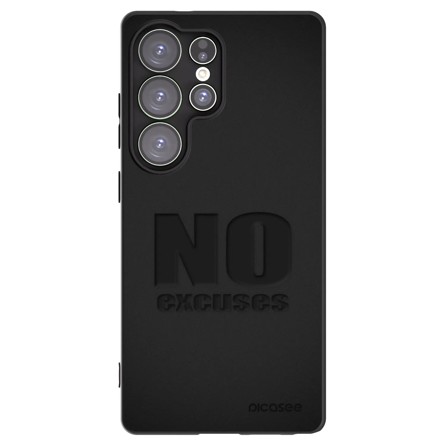 Picasee husă neagră din silicon pentru Samsung Galaxy S25 Ultra 5G - No Excuses
