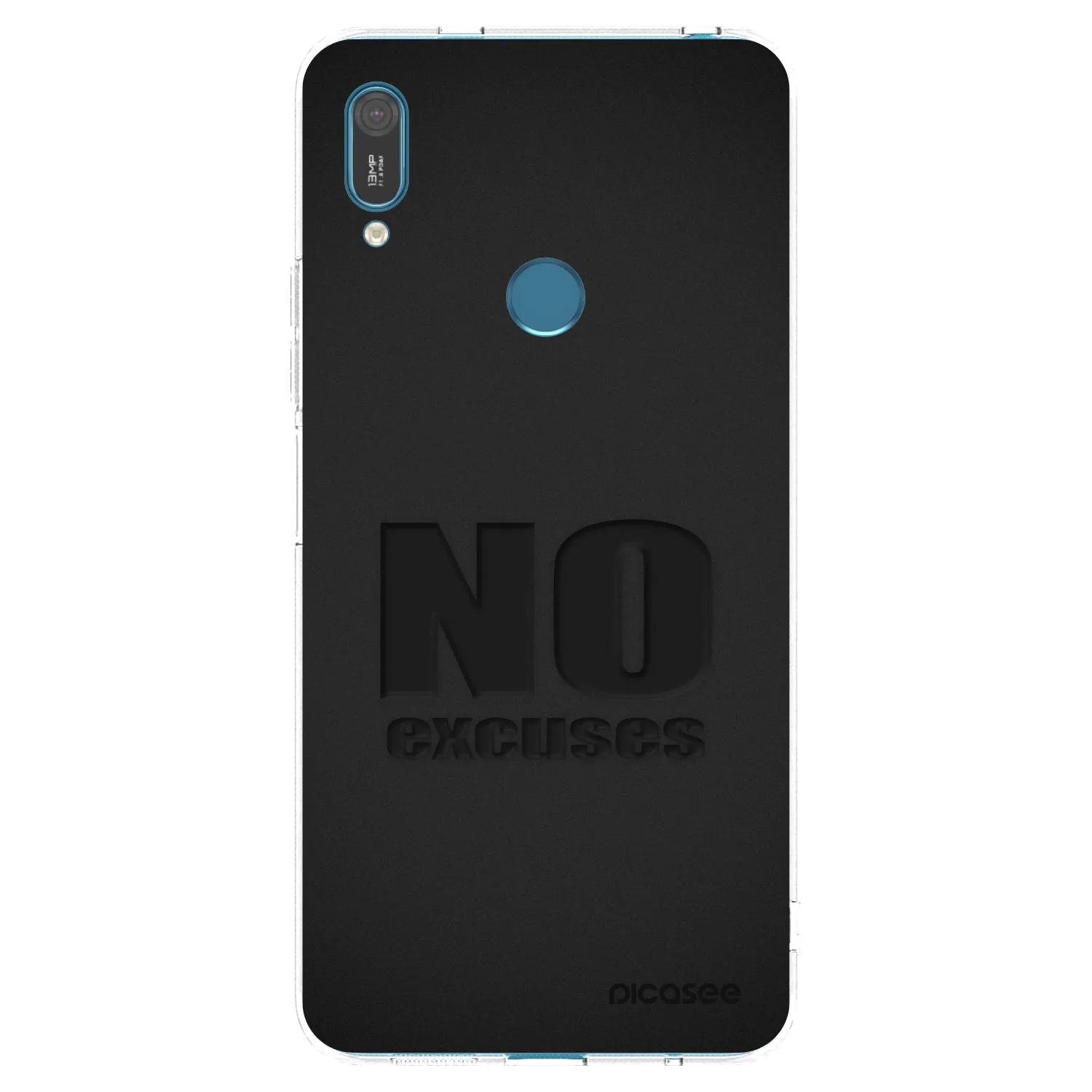 Picasee husă transparentă din silicon pentru Huawei Y7 2019 - No Excuses