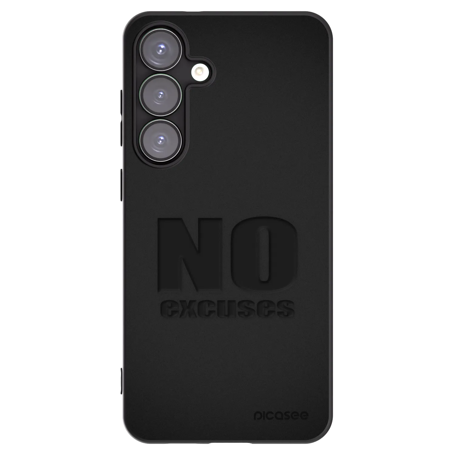 Picasee husă neagră din silicon pentru Samsung Galaxy S25+ 5G - No Excuses