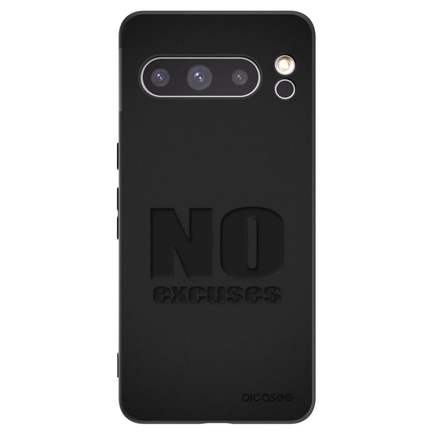 Picasee husă neagră din silicon pentru Google Pixel 8 Pro - No Excuses