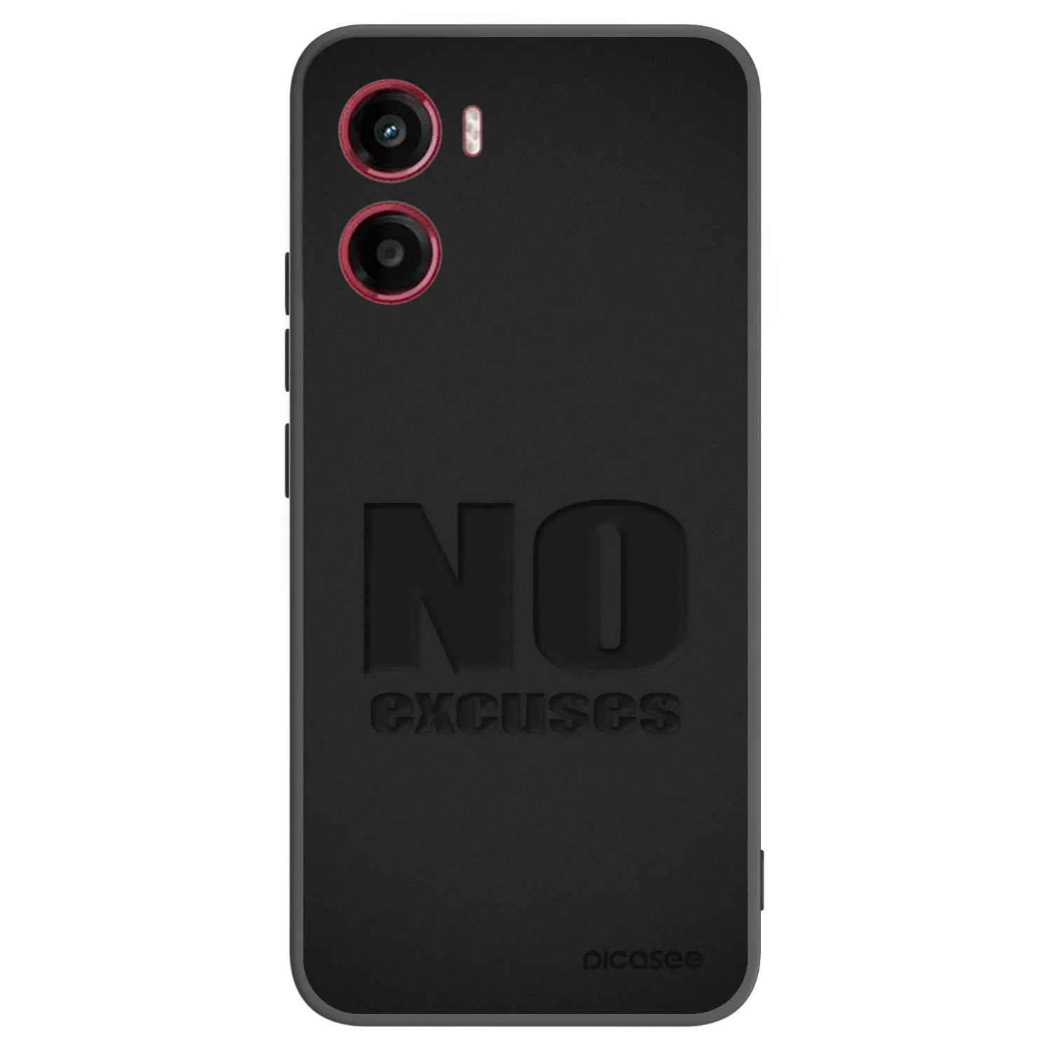 Picasee husă neagră din silicon pentru Motorola Moto G05 - No Excuses