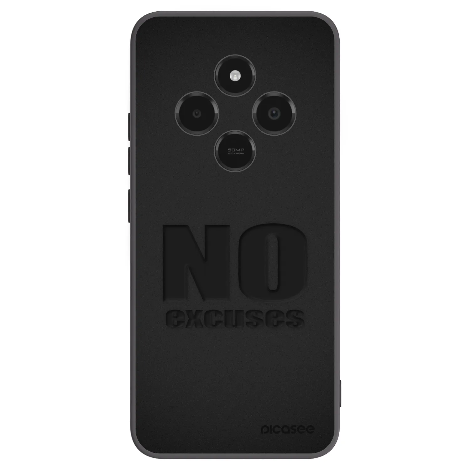 Picasee husă neagră din silicon pentru Xiaomi Poco C75 - No Excuses
