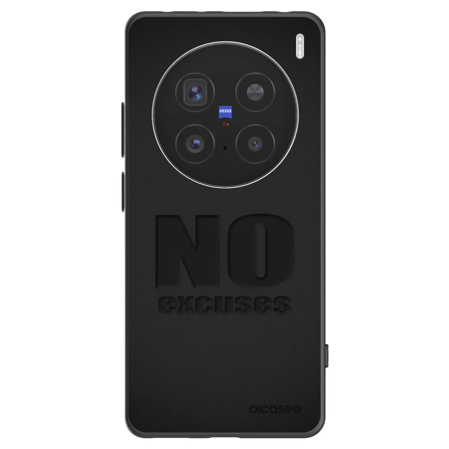 Picasee husă neagră din silicon pentru Vivo X200 Pro - No Excuses