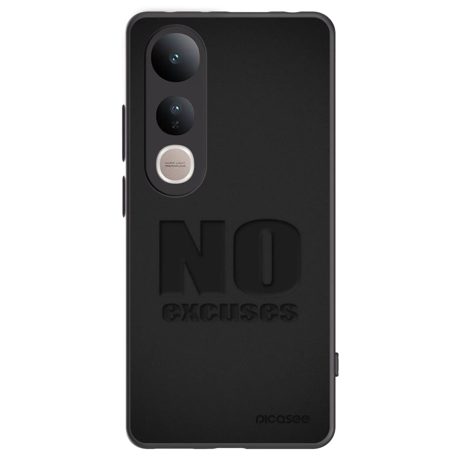 Picasee husă neagră din silicon pentru Vivo V50 Lite 5G - No Excuses