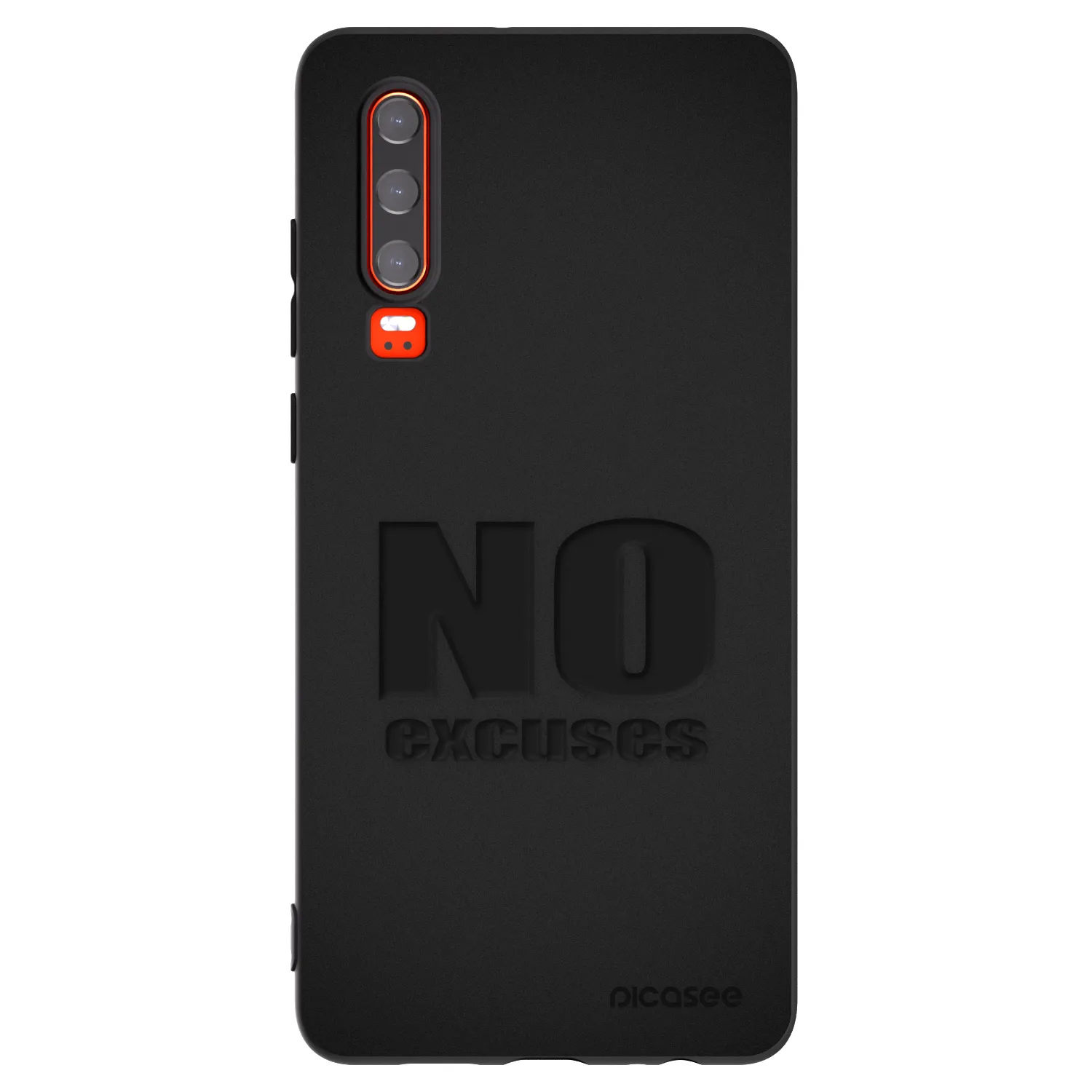Picasee husă neagră din silicon pentru Huawei P30 - No Excuses