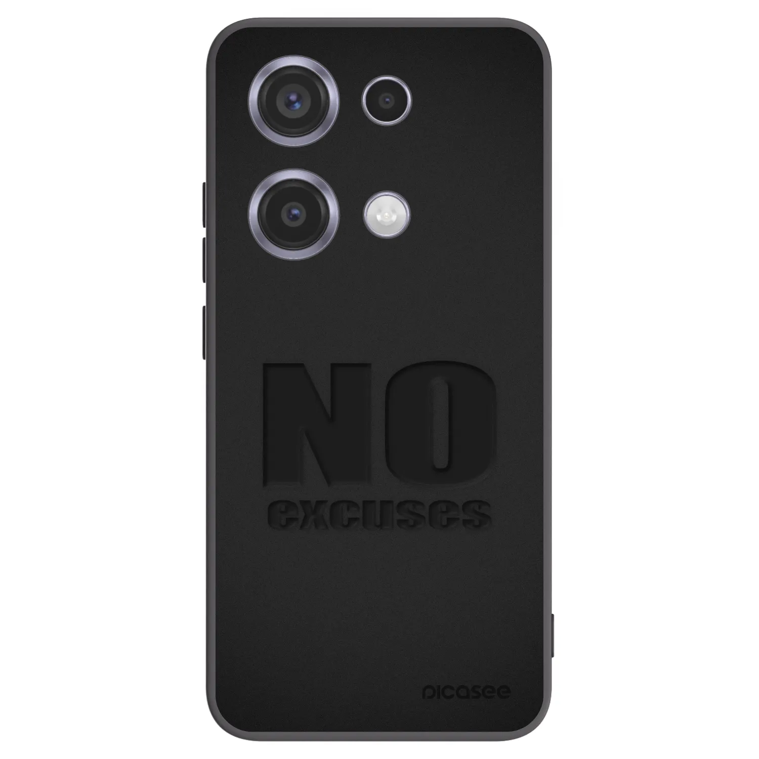 Picasee husă neagră din silicon pentru Xiaomi Redmi Note 14S - No Excuses