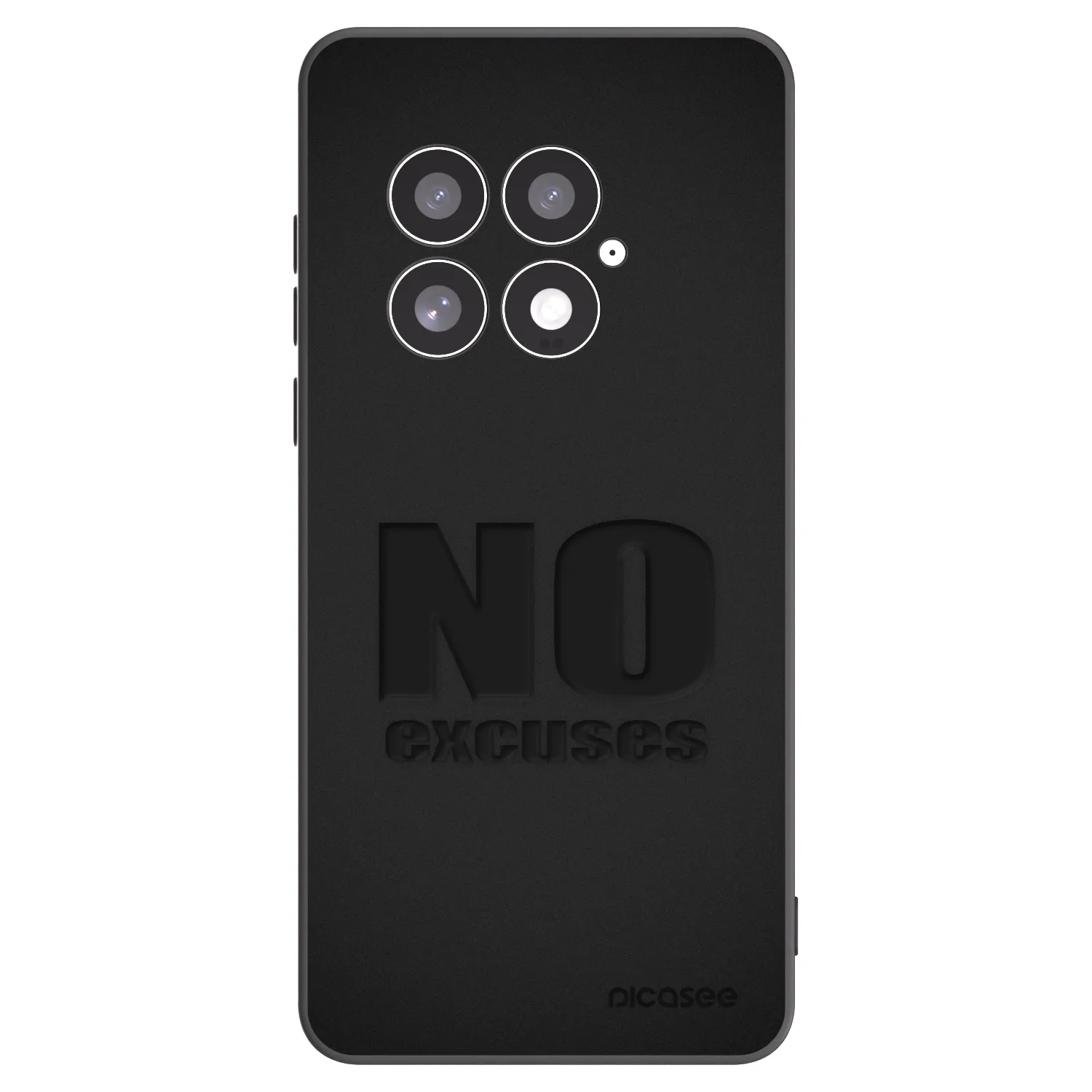 Picasee husă neagră din silicon pentru OnePlus 13 5G - No Excuses