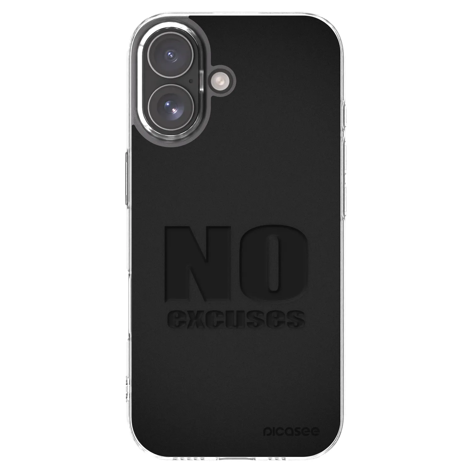 Picasee husă transparentă din silicon pentru Apple iPhone 17 - No Excuses