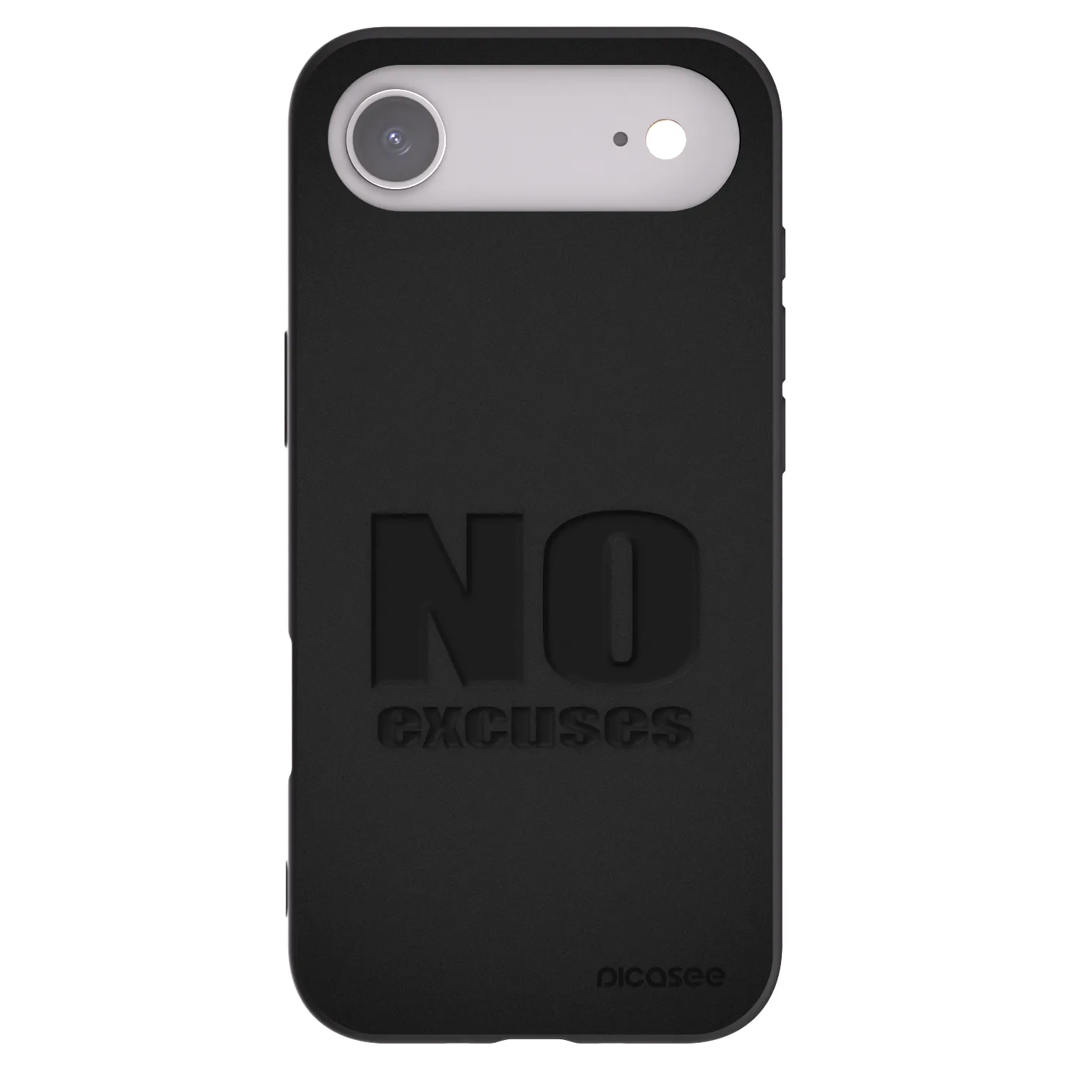 Picasee husă neagră din silicon pentru Apple iPhone Air - No Excuses