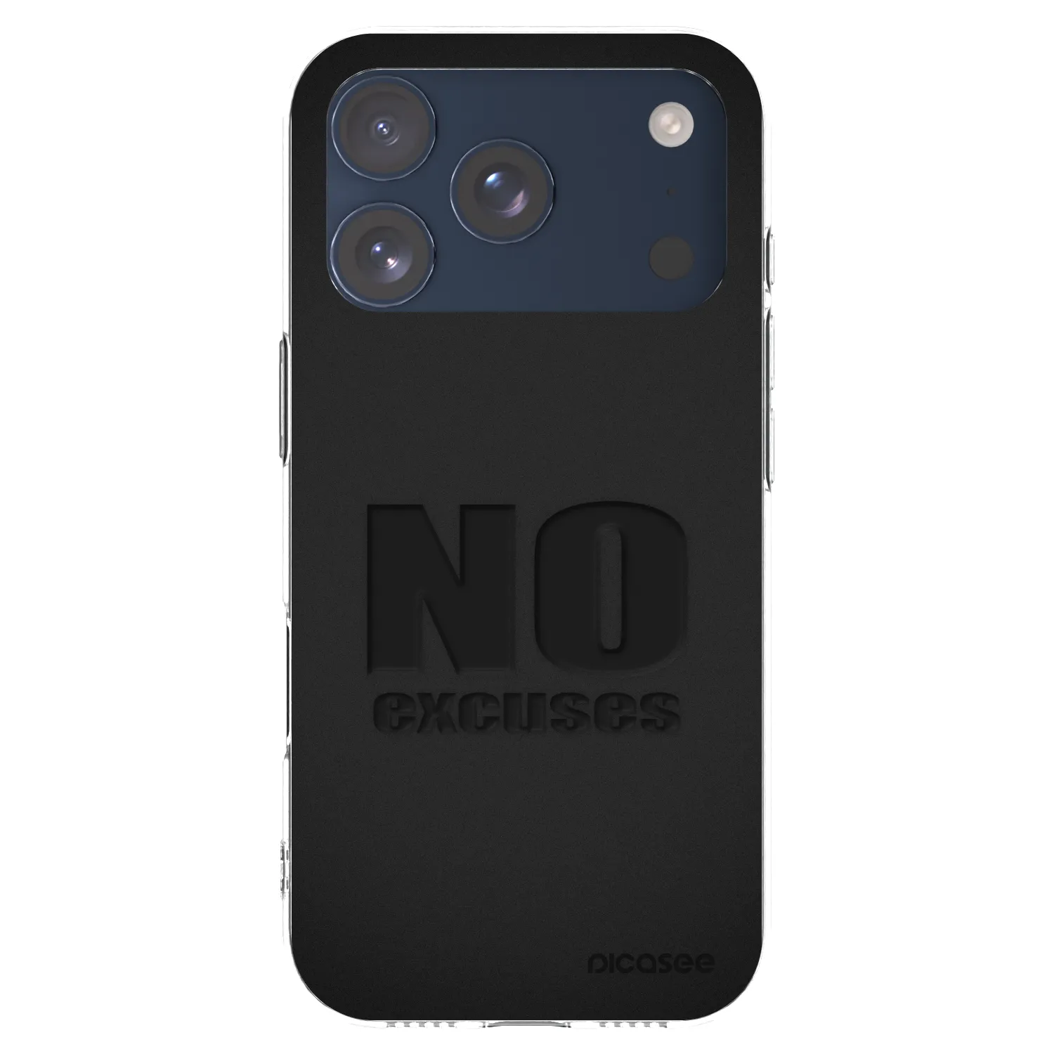 Picasee husă transparentă din silicon pentru Apple iPhone 17 Pro - No Excuses