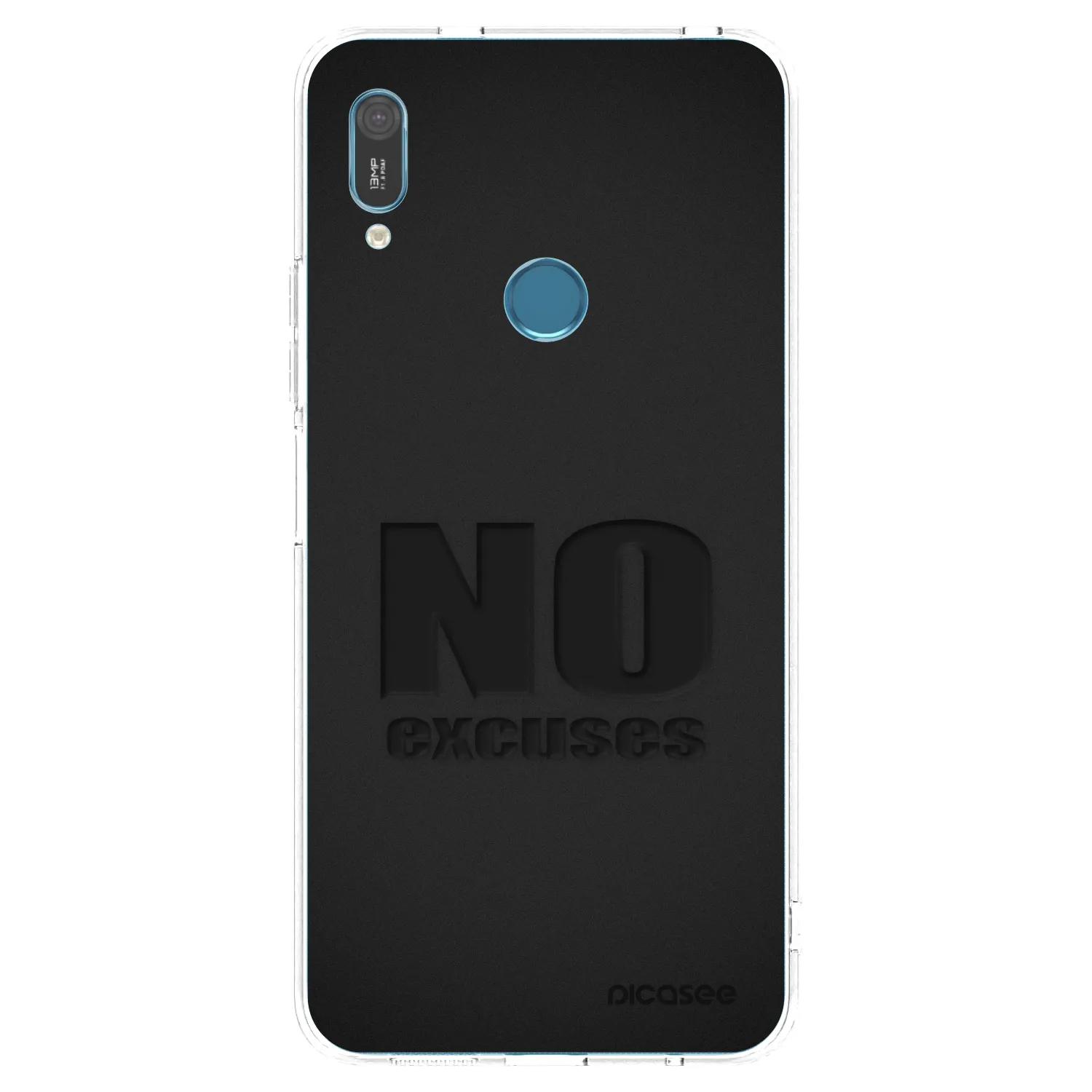 Picasee husă transparentă din silicon pentru Huawei Y6 2019 - No Excuses
