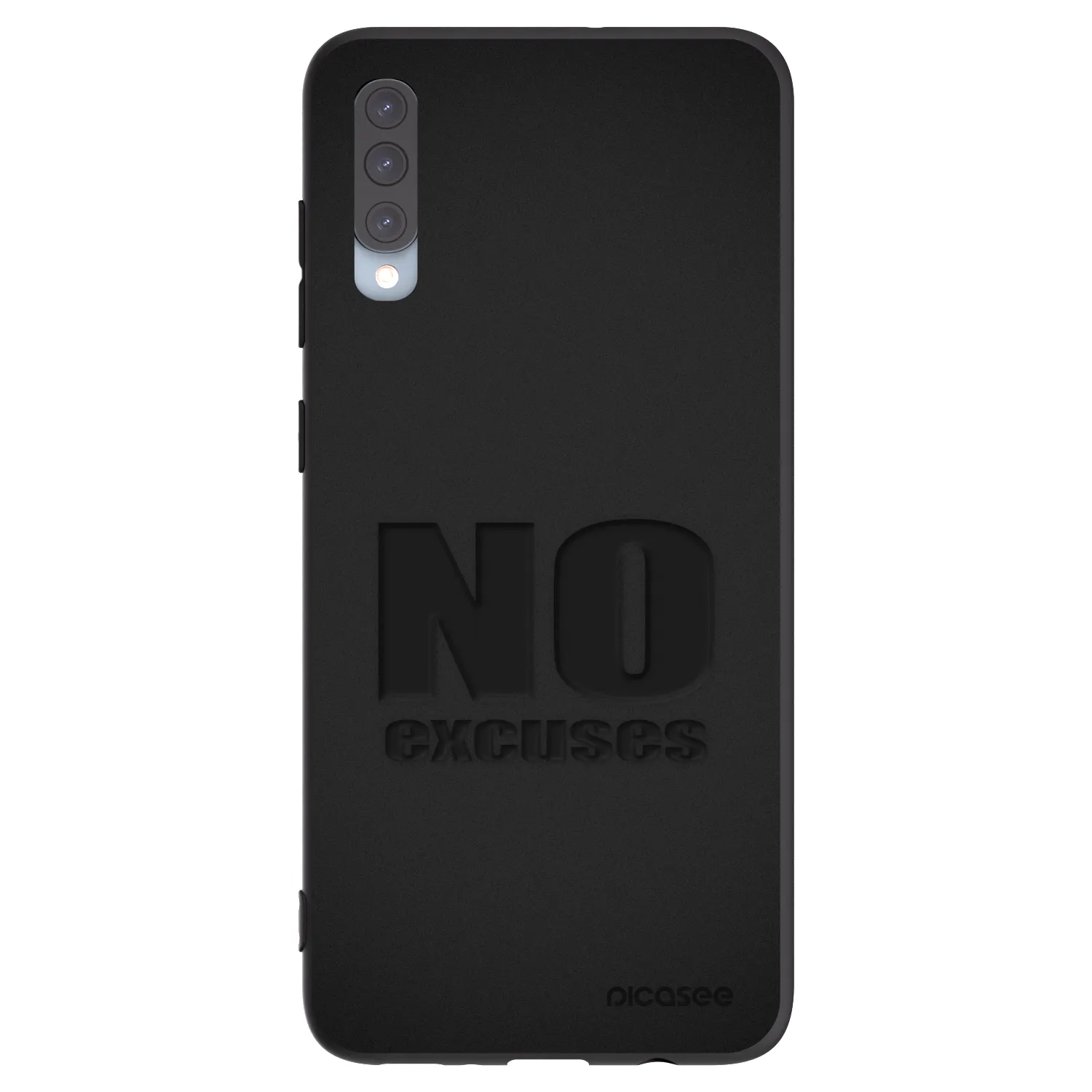 Picasee husă neagră din silicon pentru Samsung Galaxy A70 A705F - No Excuses