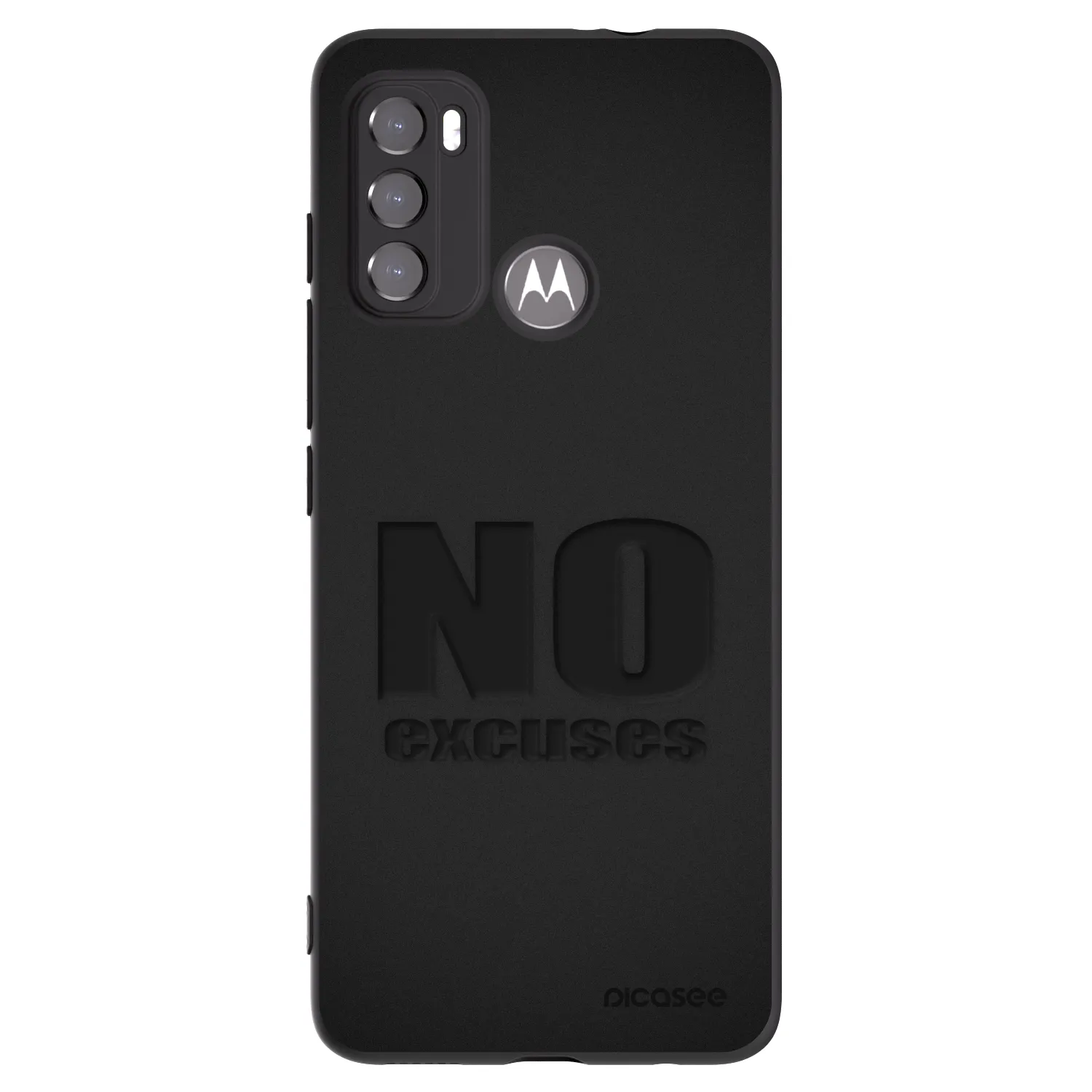Picasee husă neagră din silicon pentru Motorola Edge 60 5G - No Excuses