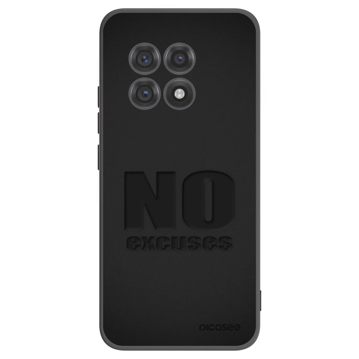 Picasee husă neagră din silicon pentru OnePlus 13R 5G - No Excuses
