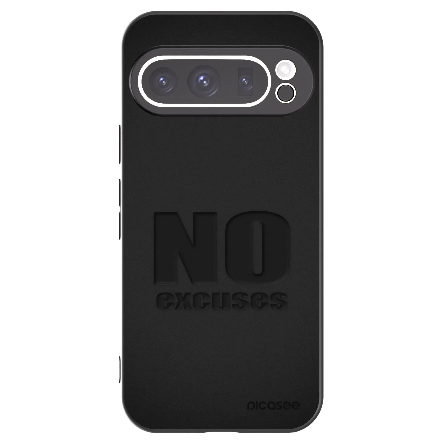 Picasee husă neagră din silicon pentru Google Pixel 9 Pro XL - No Excuses