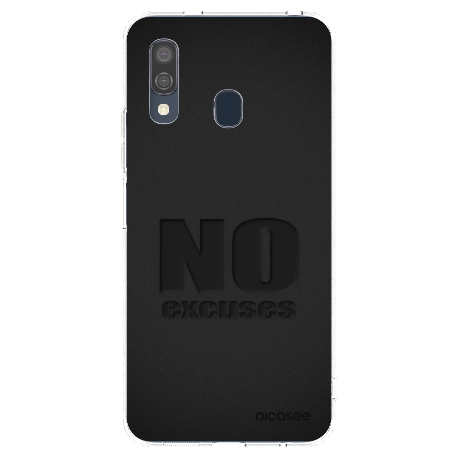 Picasee husă transparentă din silicon pentru Samsung Galaxy A40 A405F - No Excuses