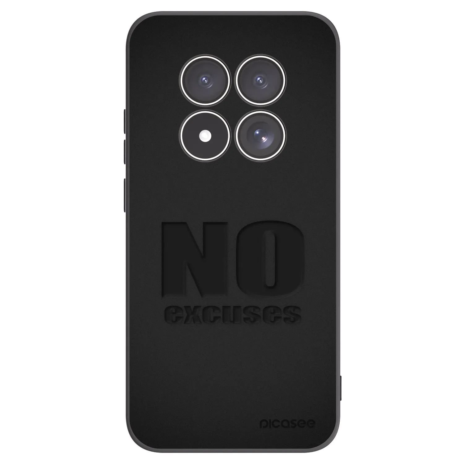 Picasee husă neagră din silicon pentru Xiaomi Redmi Note 15 Pro 4G - No Excuses