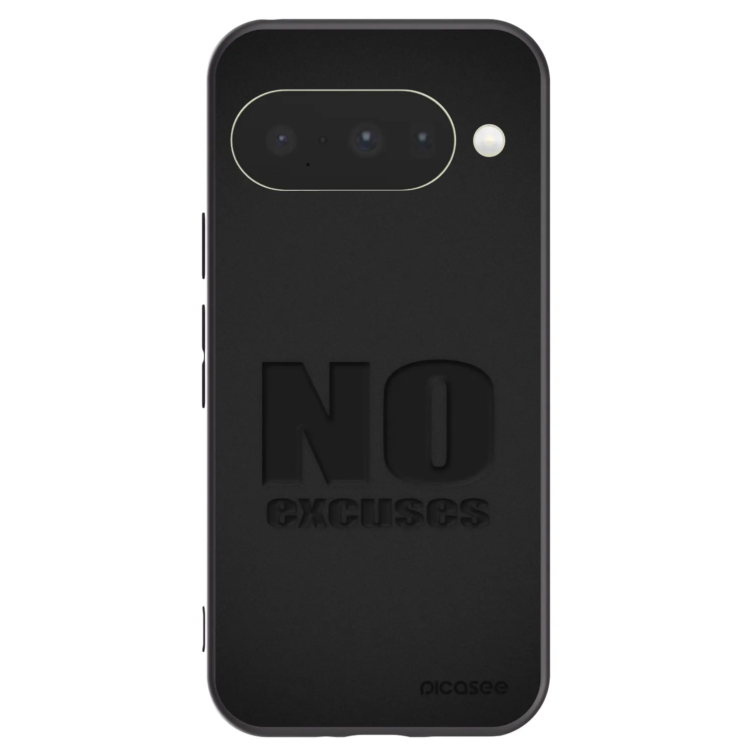 Picasee husă neagră din silicon pentru Google Pixel 10 - No Excuses