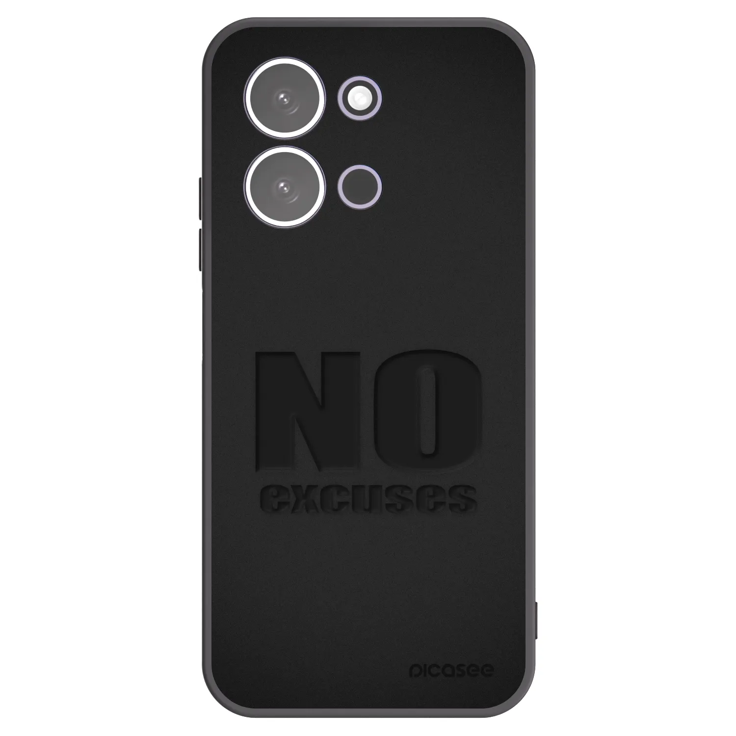 Picasee husă neagră din silicon pentru Xiaomi Redmi 15C 5G - No Excuses