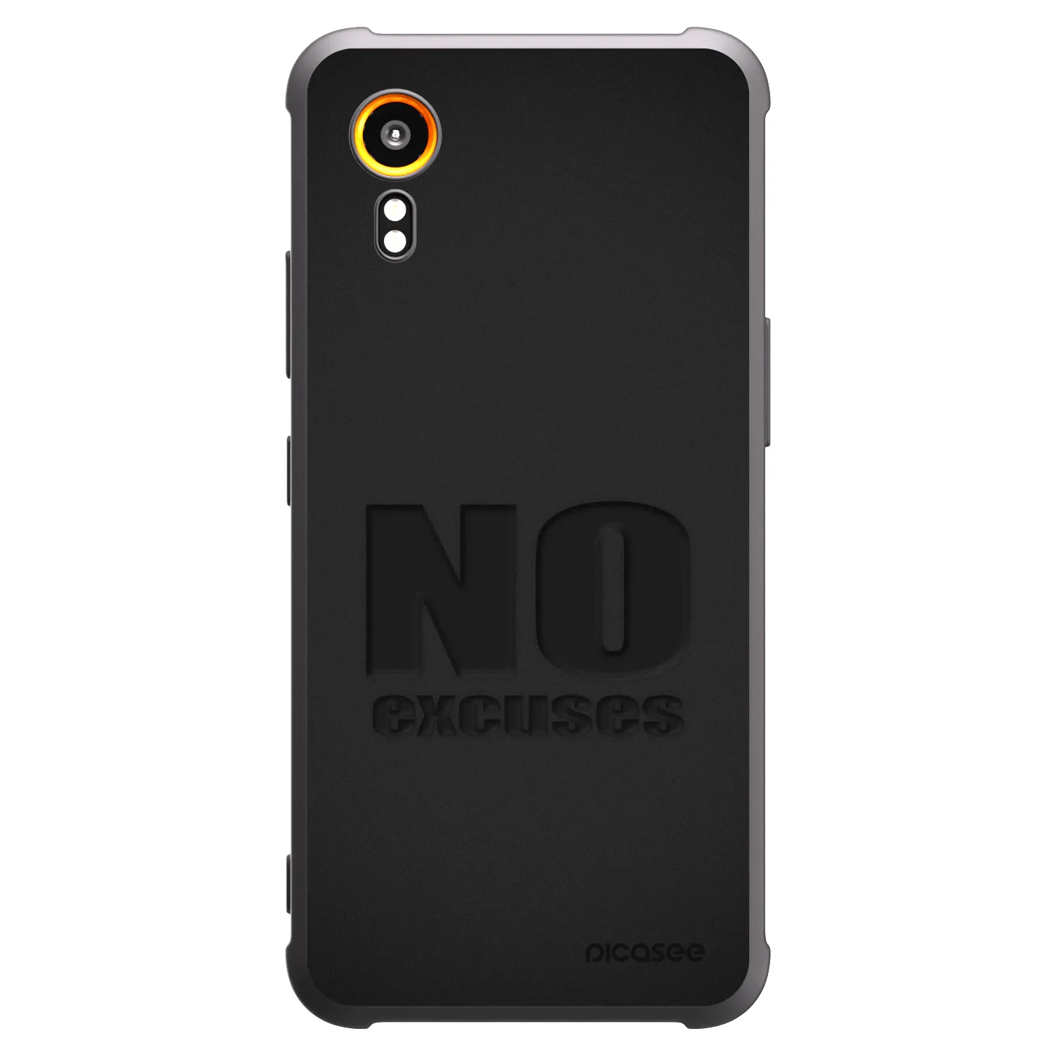 Picasee husă neagră din silicon pentru Samsung Galaxy Xcover 7 - No Excuses