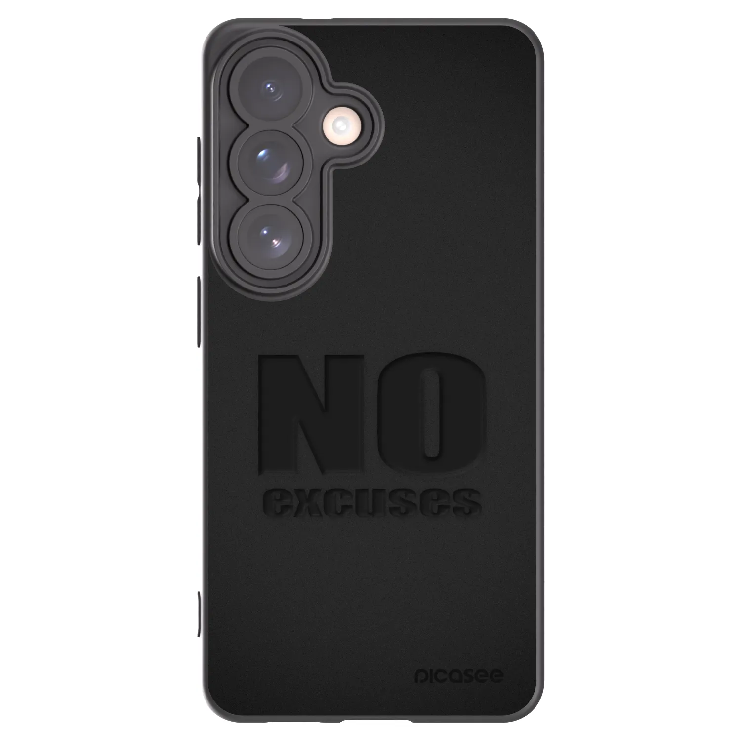 Picasee husă neagră din silicon pentru Samsung Galaxy S26 - No Excuses