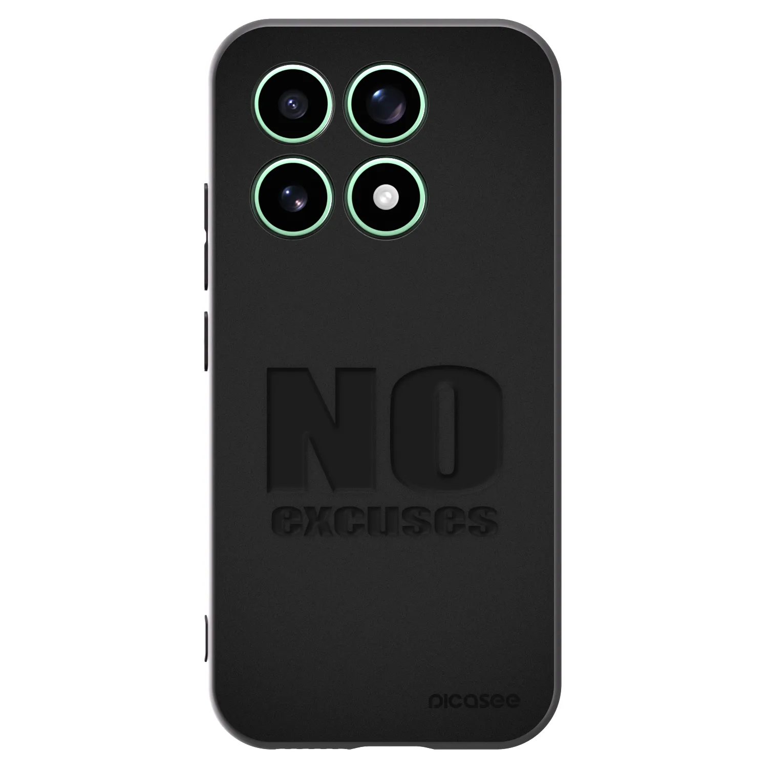 Picasee husă neagră din silicon pentru Xiaomi 17 - No Excuses