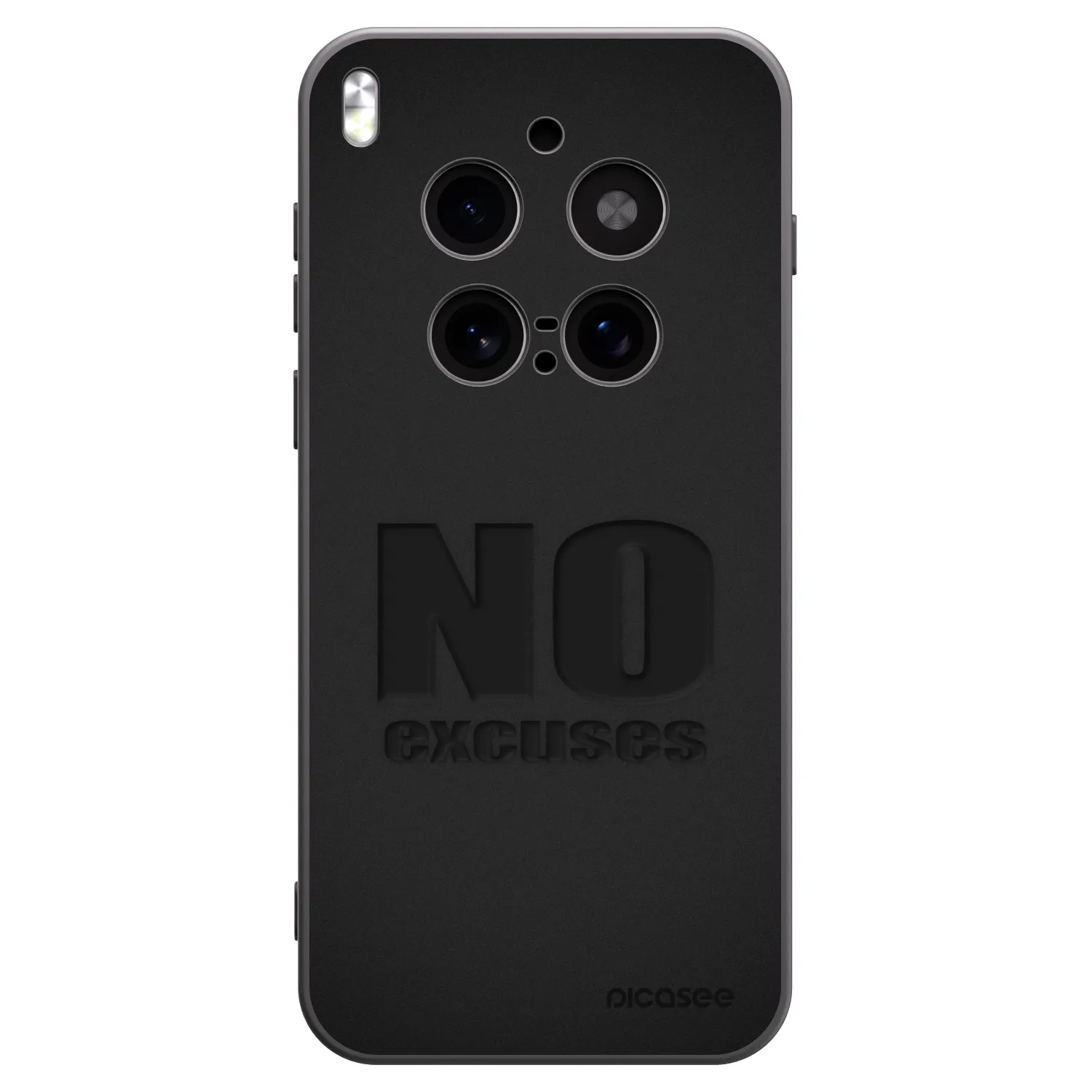 Picasee husă neagră din silicon pentru Vivo X300 Pro - No Excuses