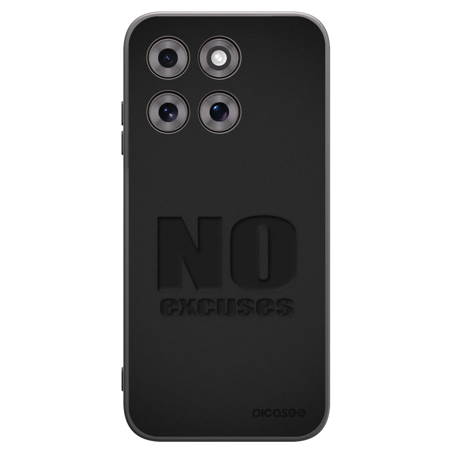 Picasee husă neagră din silicon pentru Motorola Moto G77 - No Excuses