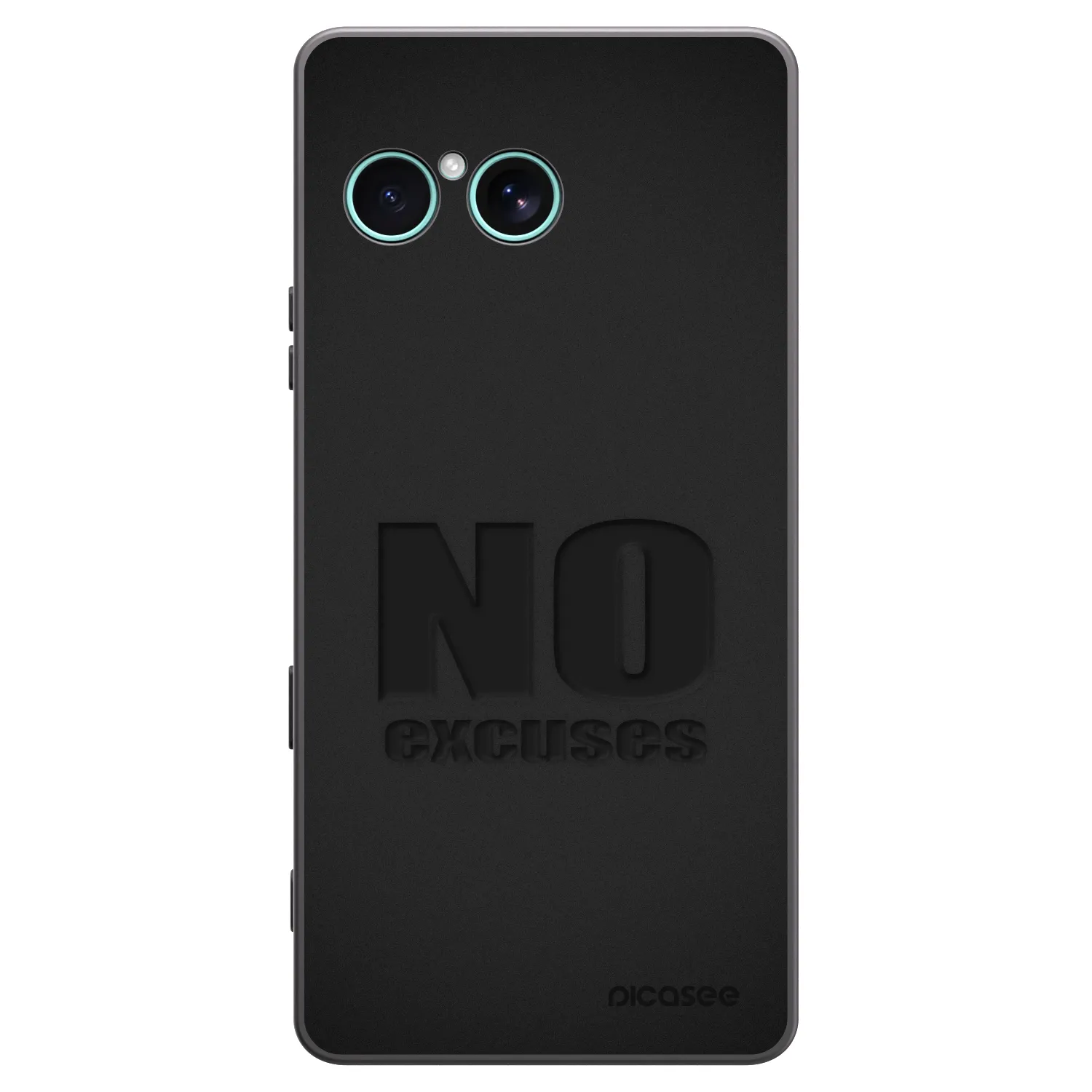 Picasee husă neagră din silicon pentru Sony Xperia 10 VII - No Excuses