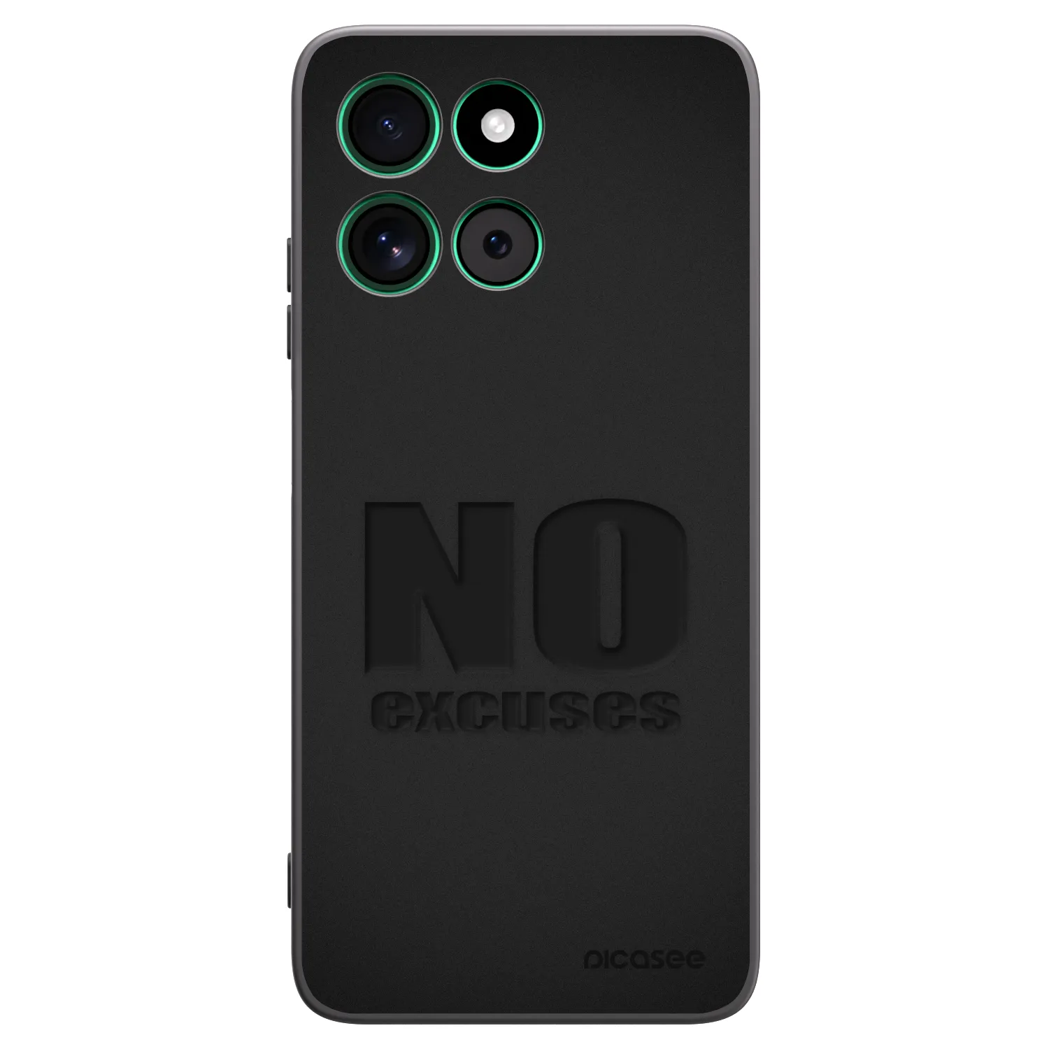 Picasee husă neagră din silicon pentru Motorola Moto G57 Power - No Excuses