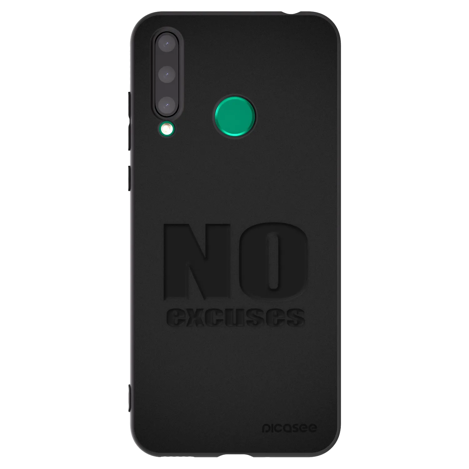 Picasee husă neagră din silicon pentru Honor 20 Lite - No Excuses