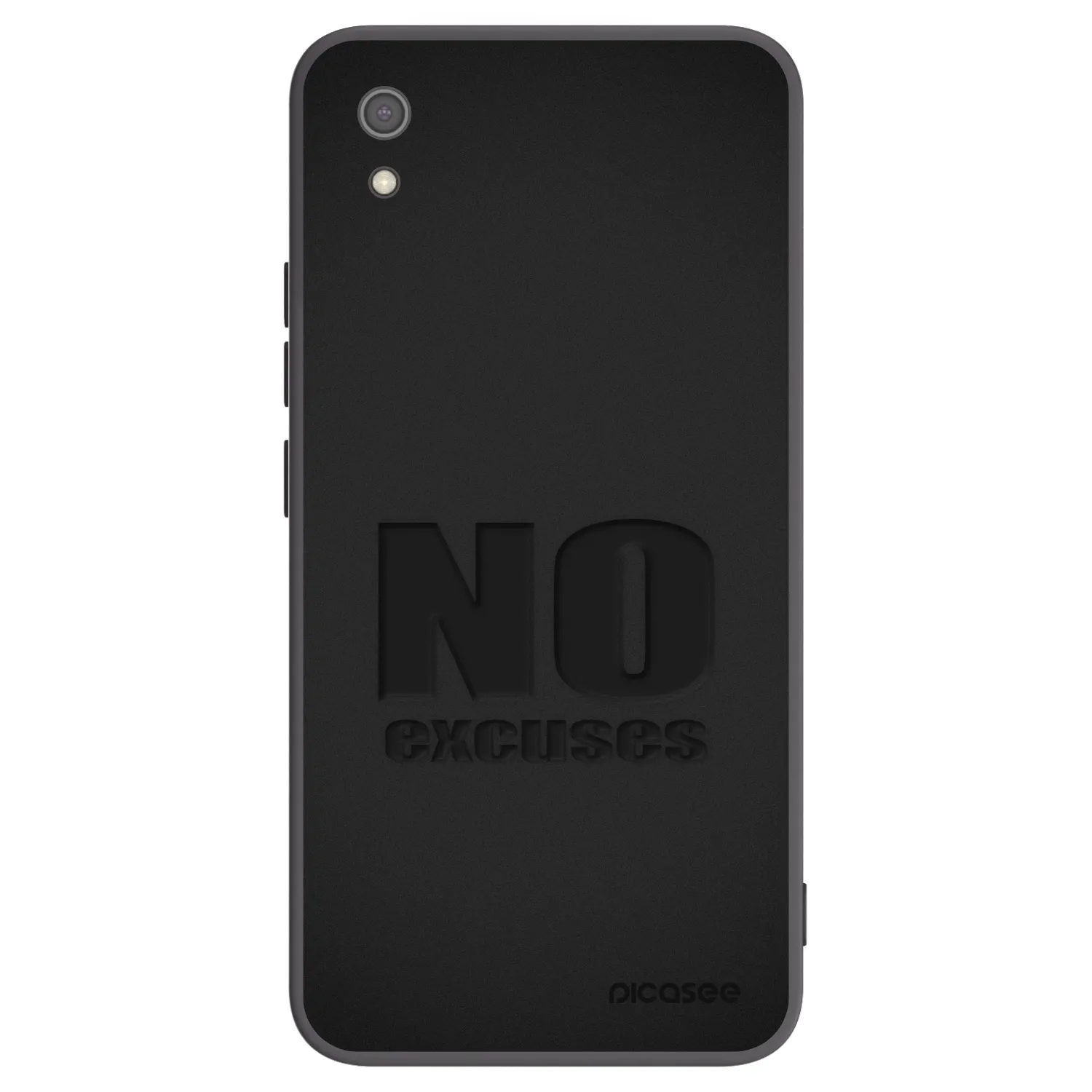 Picasee husă neagră din silicon pentru Xiaomi Redmi 7A - No Excuses