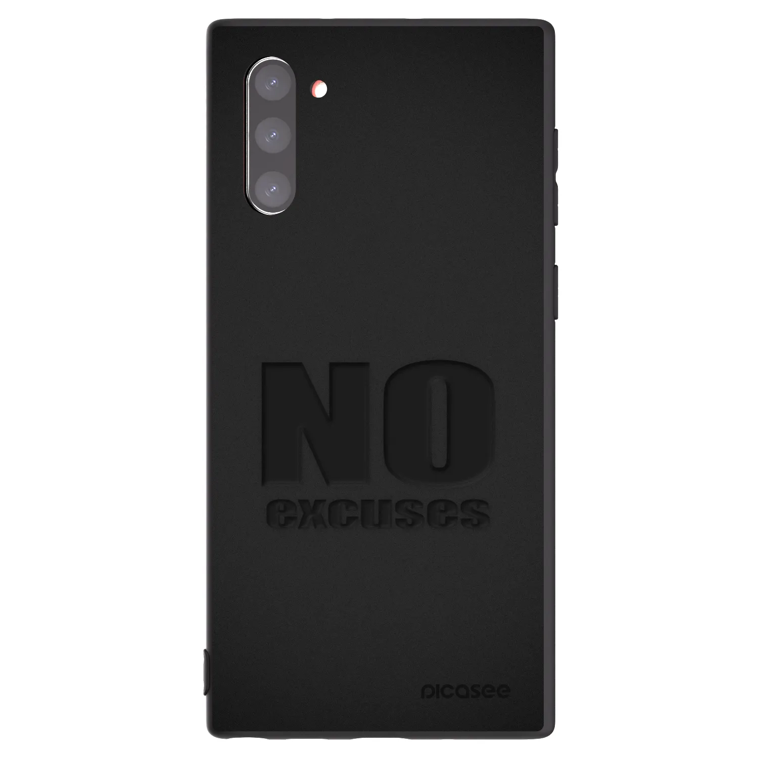 Picasee husă neagră din silicon pentru Samsung Galaxy Note 10 N970F - No Excuses