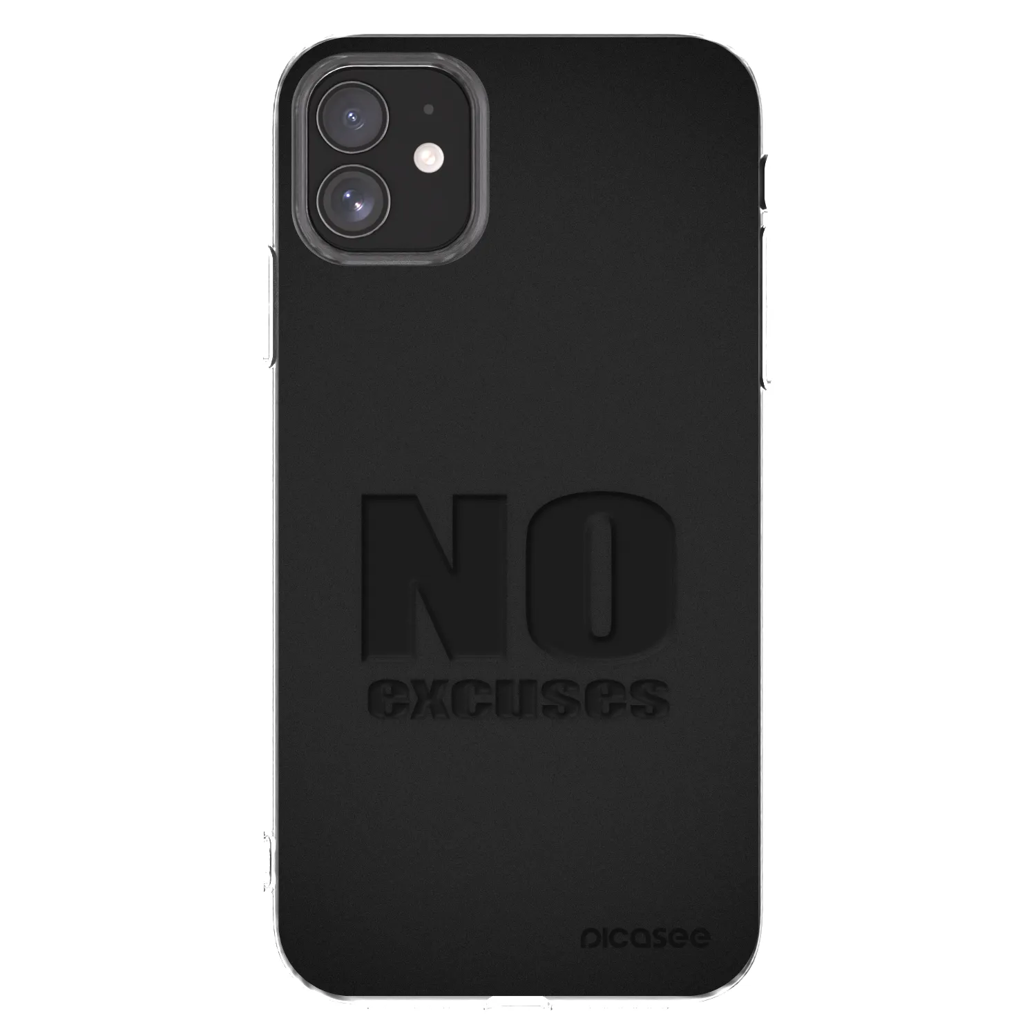 Picasee husă transparentă din silicon pentru Apple iPhone 11 - No Excuses